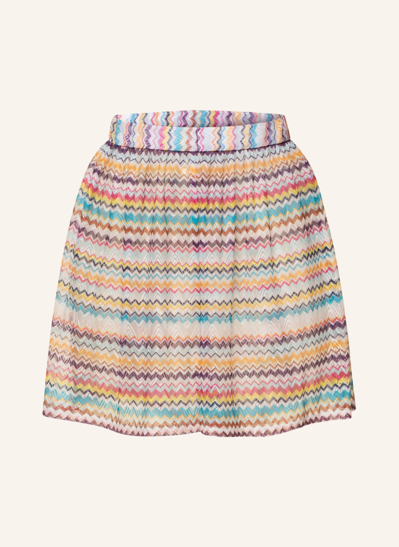 MISSONI Knit shorts, Color: PURPLE/ WHITE/ BLUE (Image 1)