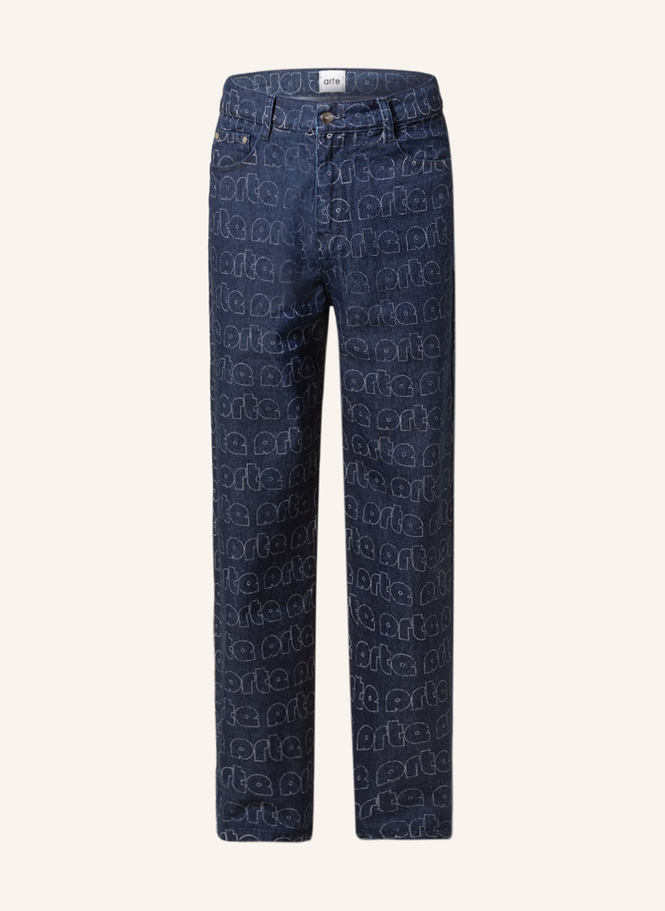 Arte Antwerp Jeans Straight Fit, Farbe: BLUE/WHITE (Bild 1)