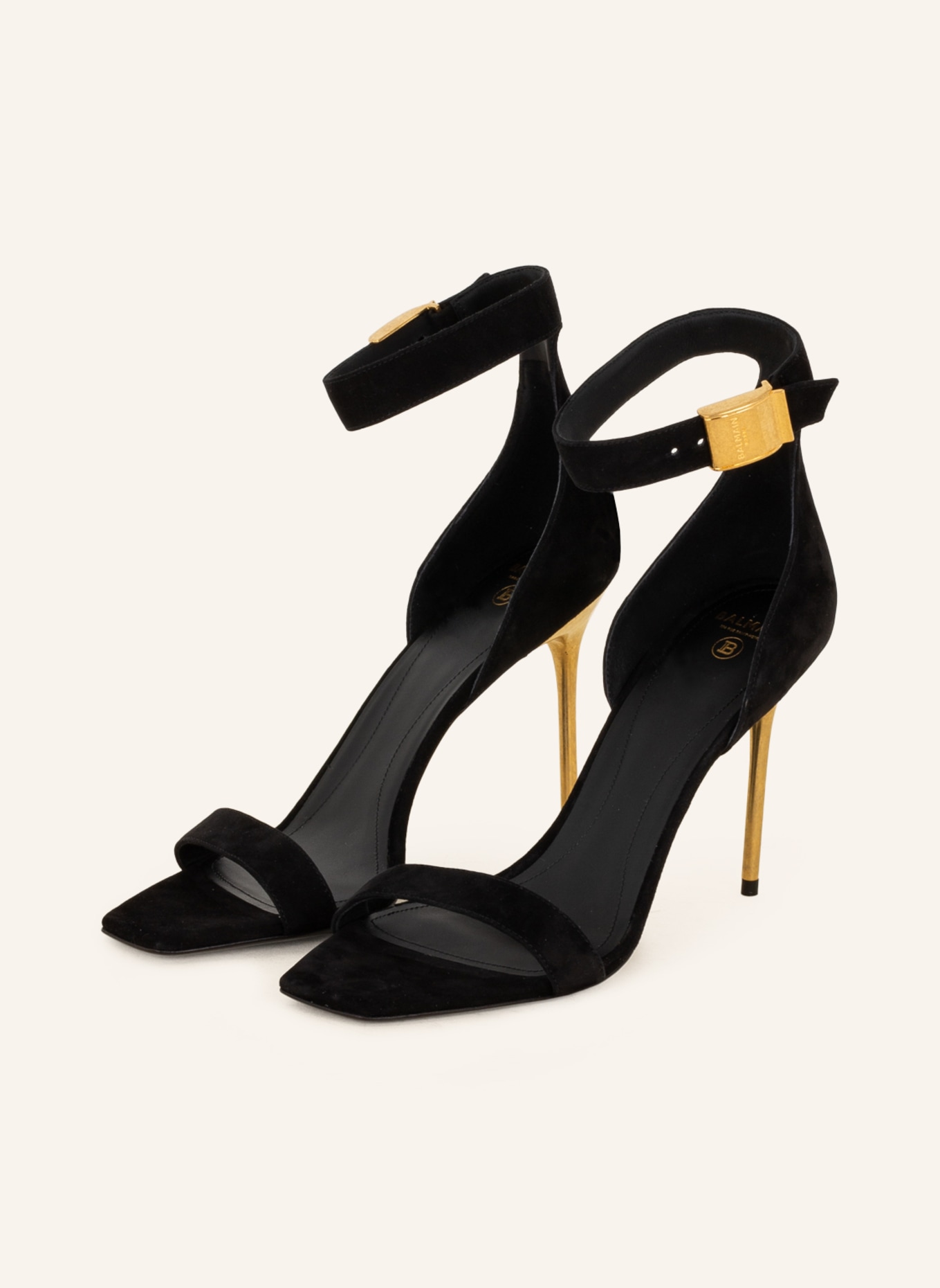 BALMAIN Sandals, Color: BLACK (Image 1)