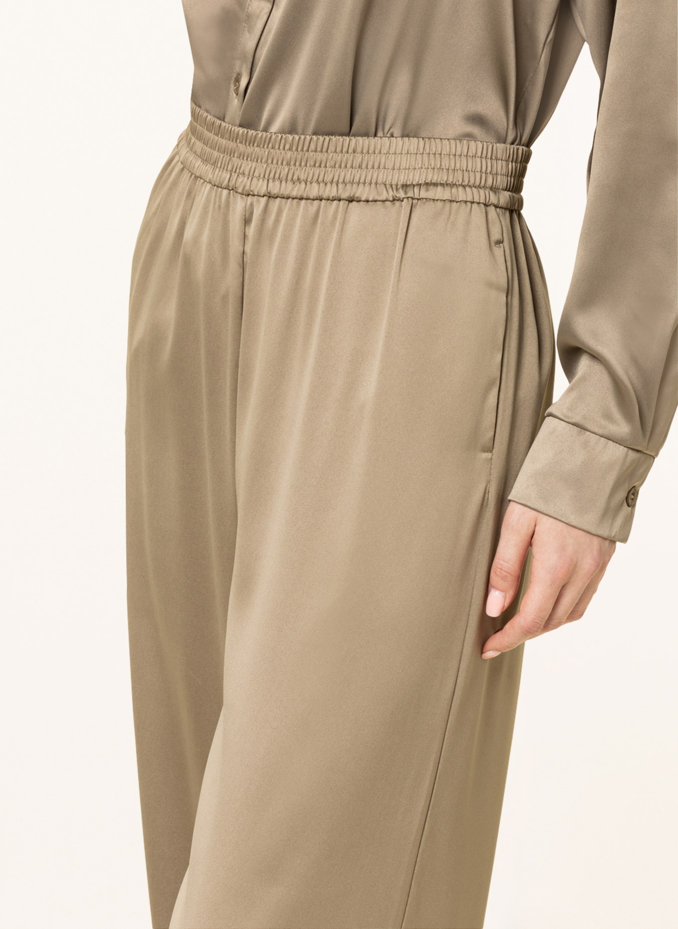 ONLY Wide leg trousers, Color: OLIVE (Image 5)