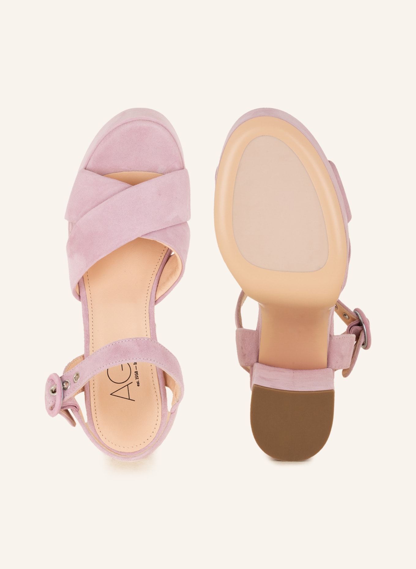 AGL Platform sandals PAM, Color: PINK (Image 5)