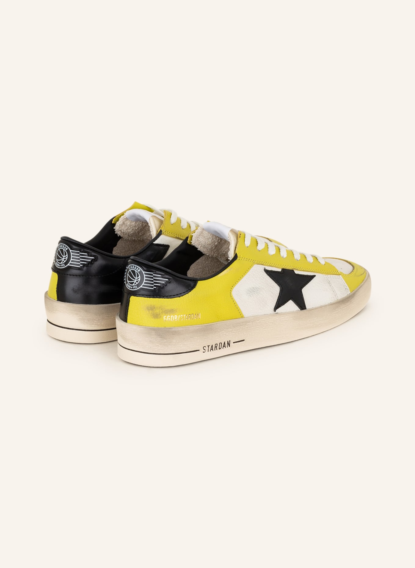 GOLDEN GOOSE Sneakers STARDAN, Color: WHITE/ YELLOW/ BLACK (Image 2)