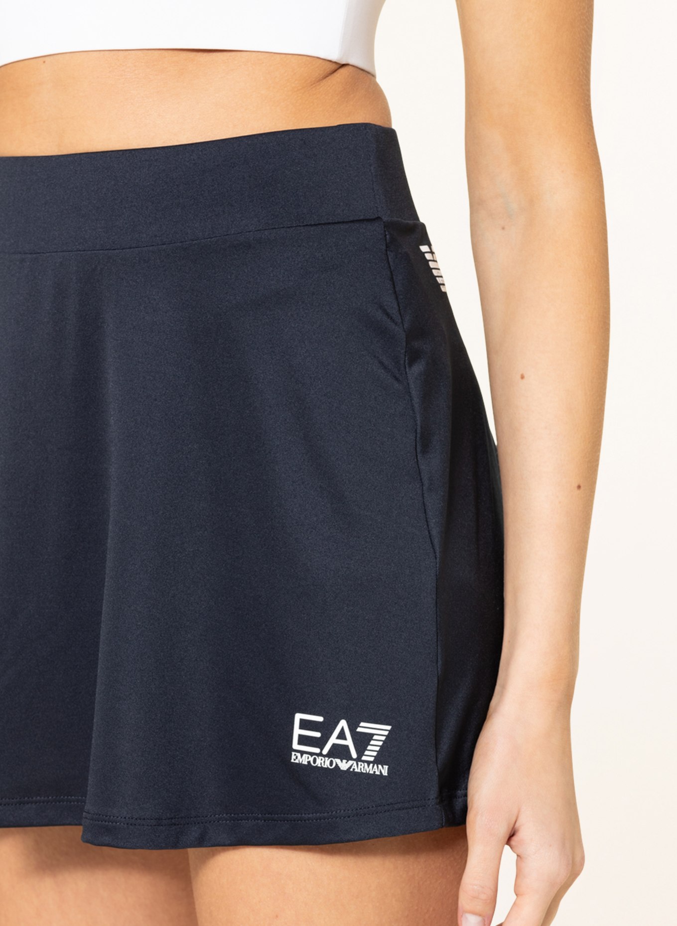 EA7 EMPORIO ARMANI Tennis skirt, Color: DARK BLUE (Image 4)