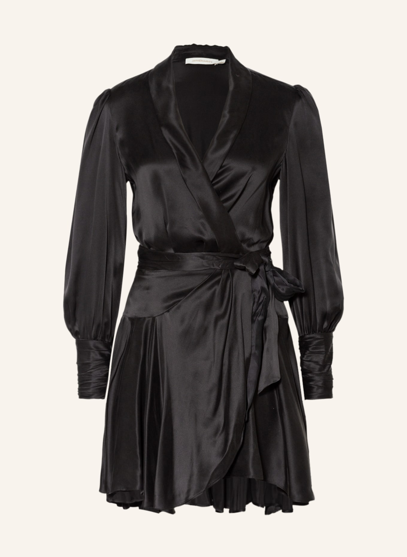 ZIMMERMANN Wrap dress HIGH TIDE made of silk , Color: BLACK (Image 1)