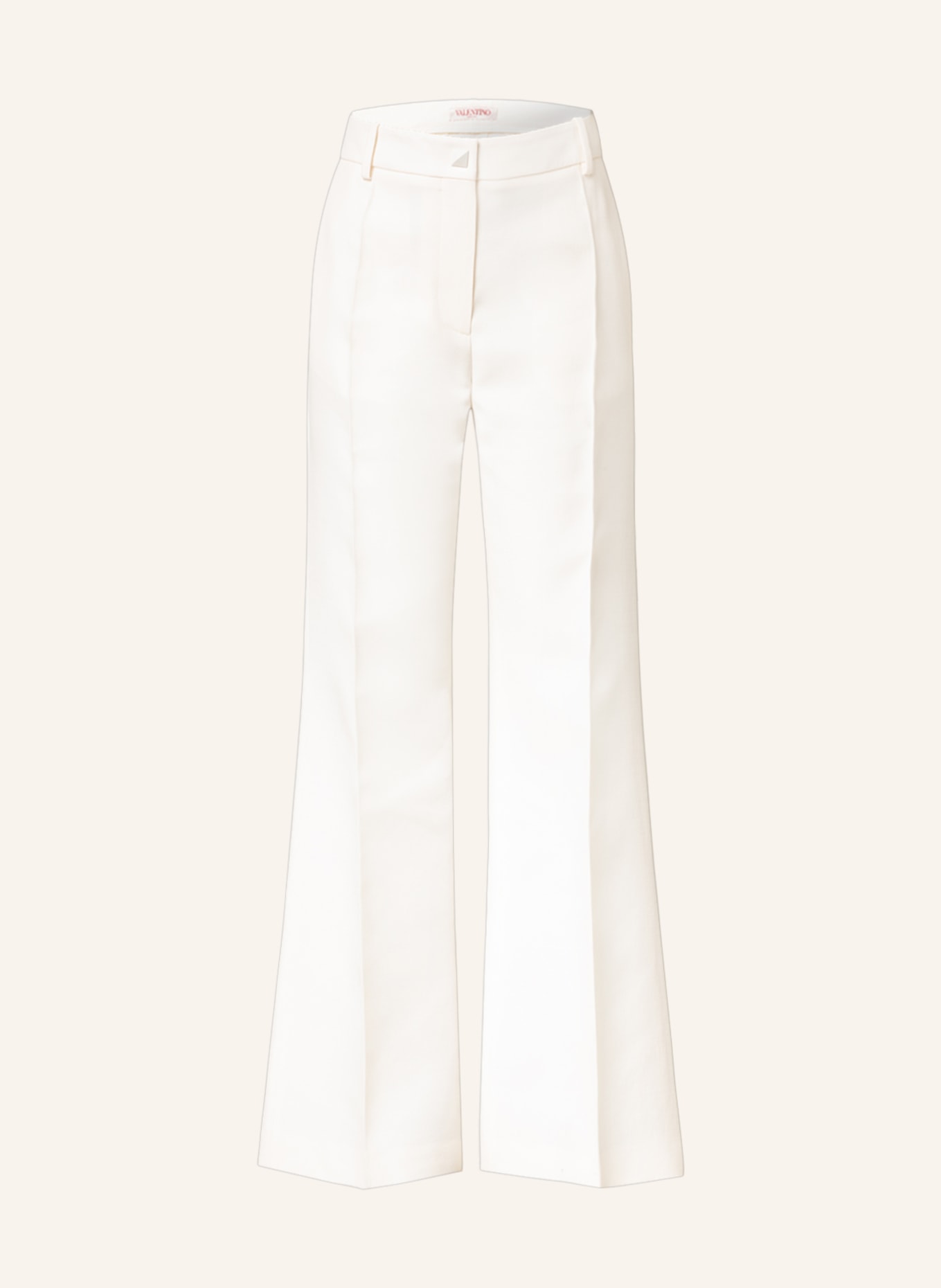VALENTINO Trousers with silk, Color: CREAM (Image 1)