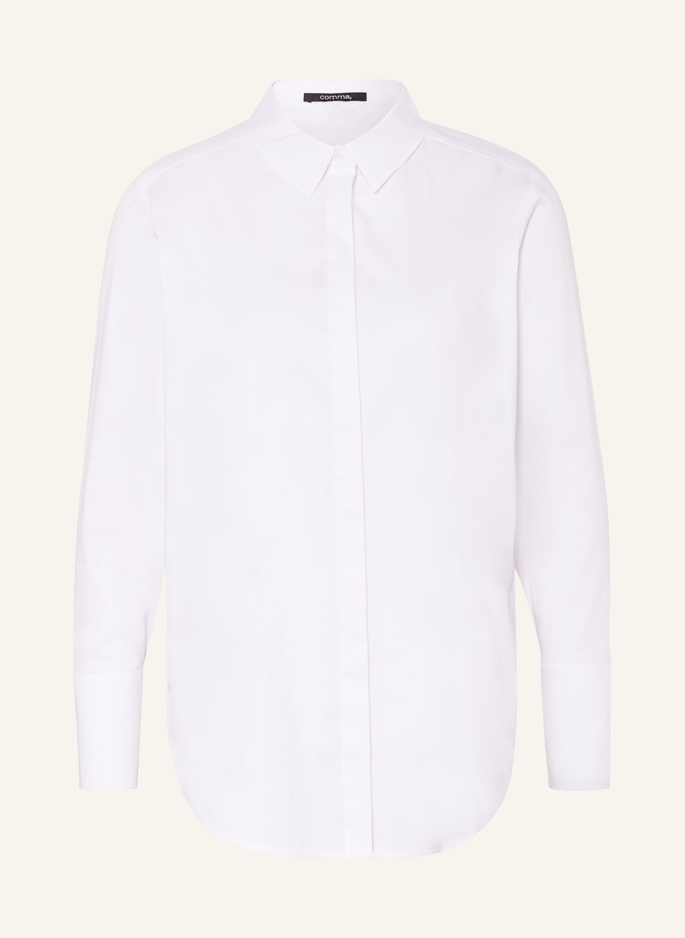 comma Shirt blouse, Color: WHITE (Image 1)
