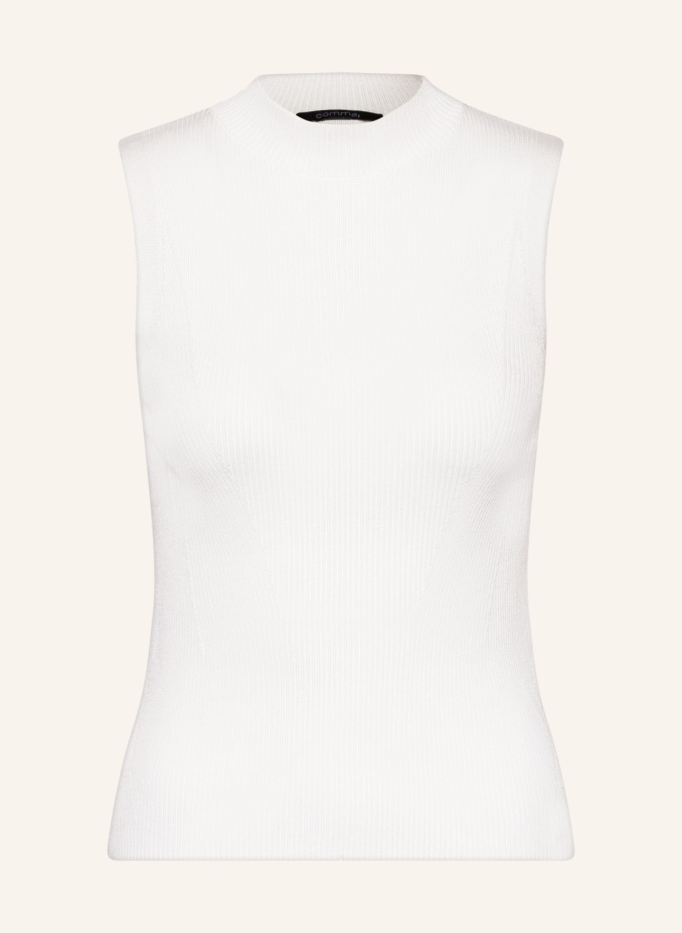 comma Sweater vest, Color: WHITE (Image 1)