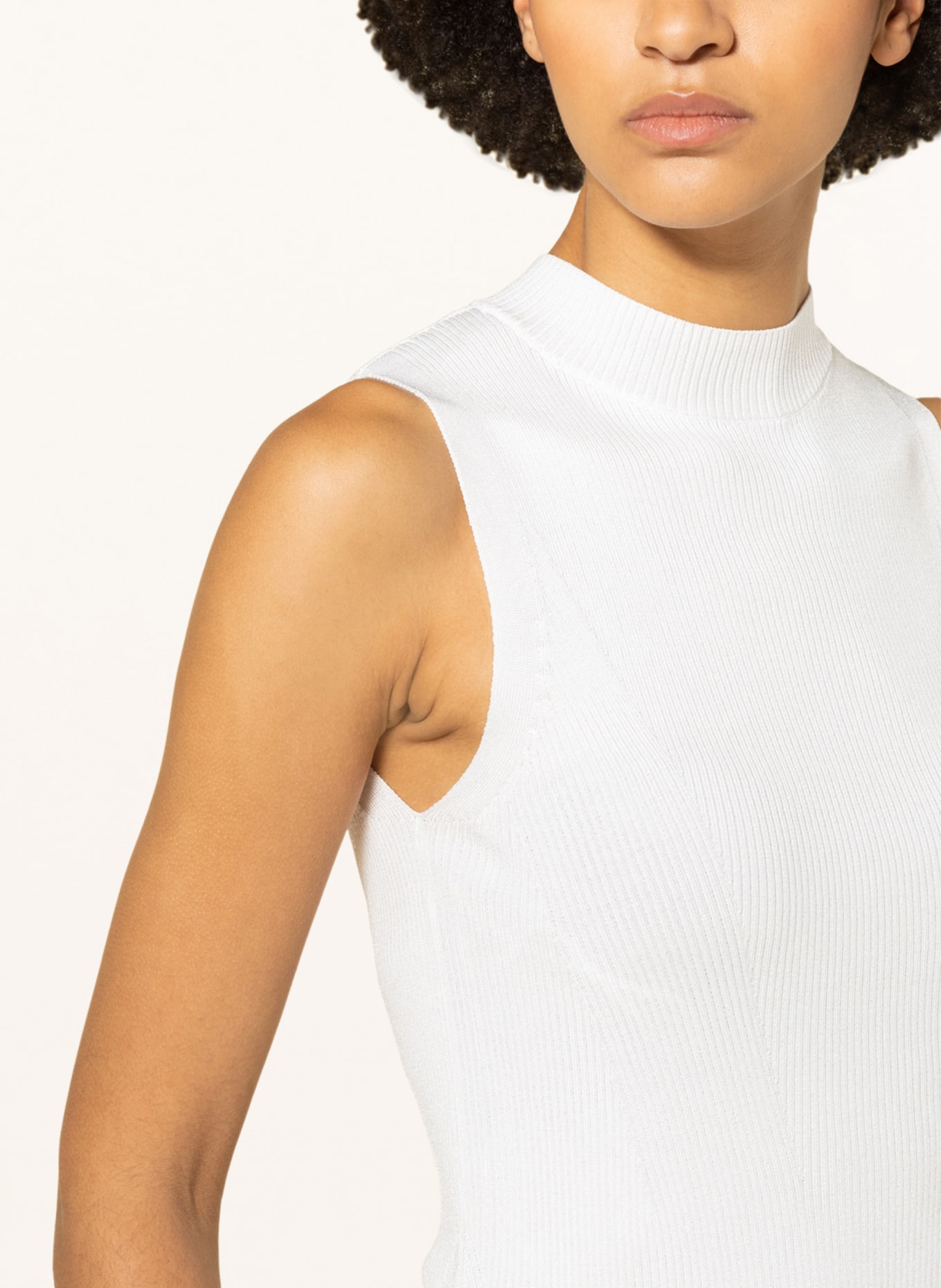 comma Sweater vest, Color: WHITE (Image 4)