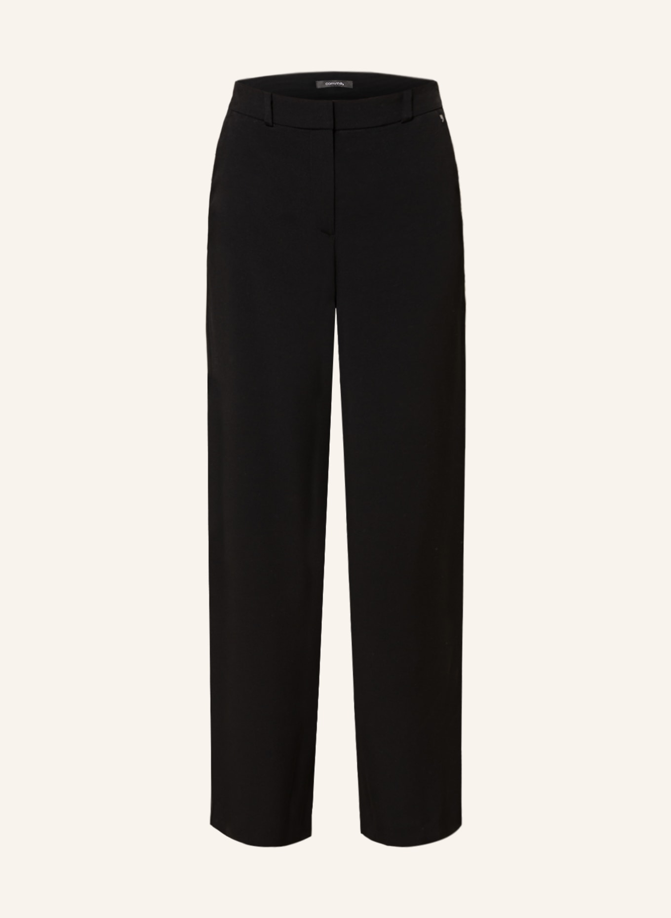 comma Wide leg trousers, Color: BLACK (Image 1)