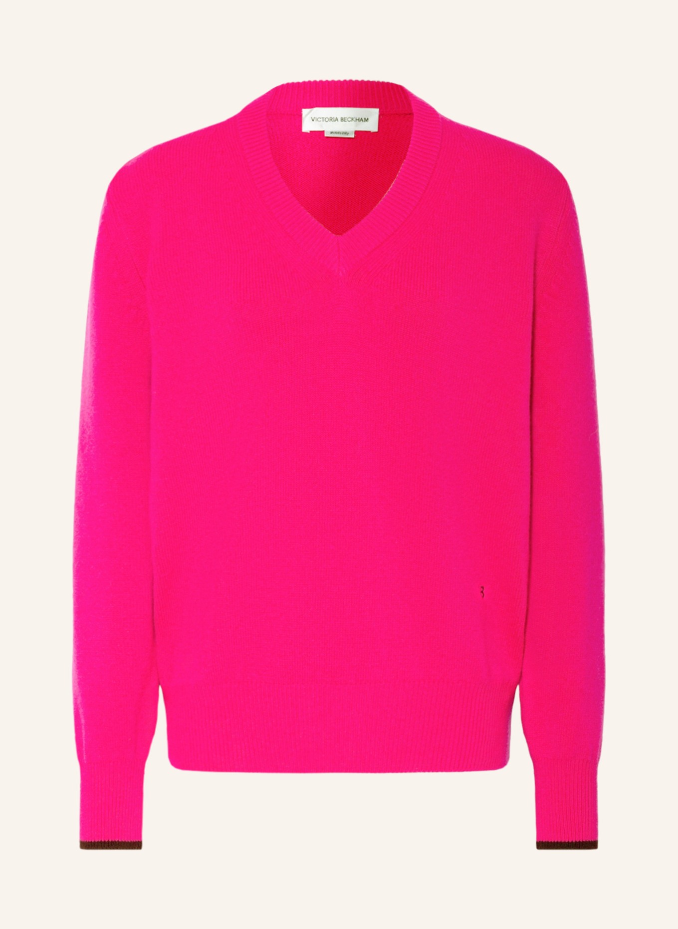 VICTORIABECKHAM Sweter oversize z kaszmiru, Kolor: MOCNORÓŻOWY (Obrazek 1)
