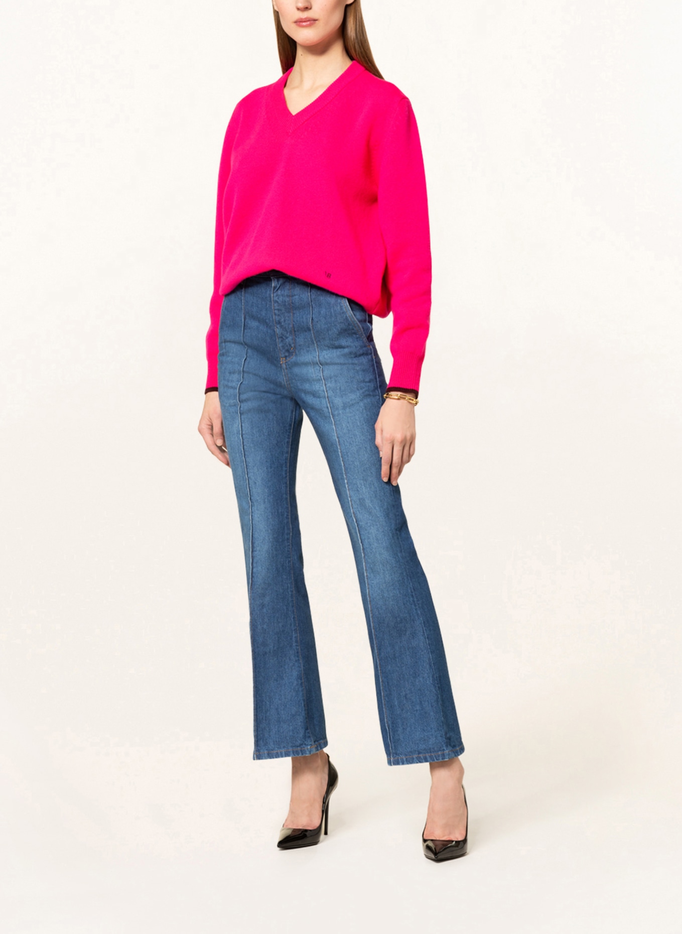 VICTORIABECKHAM Oversized sweater made of cashmere, Color: PINK (Image 2)