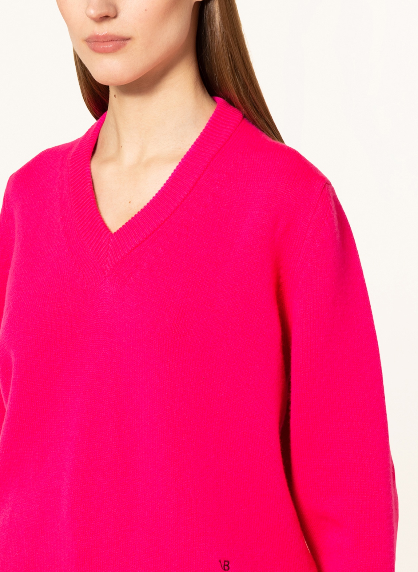 VICTORIABECKHAM Oversized-Pullover aus Cashmere, Farbe: PINK (Bild 4)