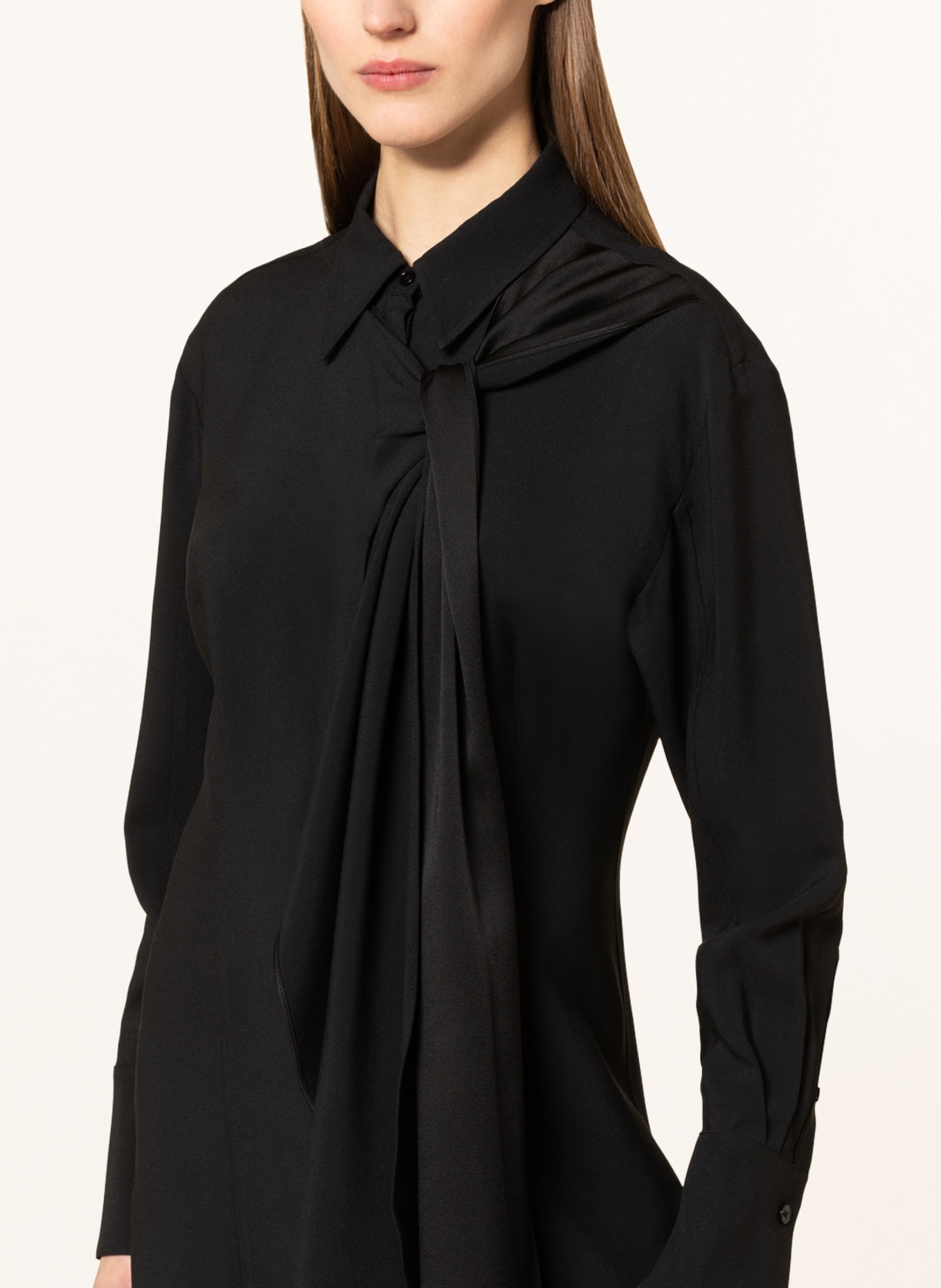 VICTORIABECKHAM Shirt dress with cut-out, Color: BLACK (Image 4)
