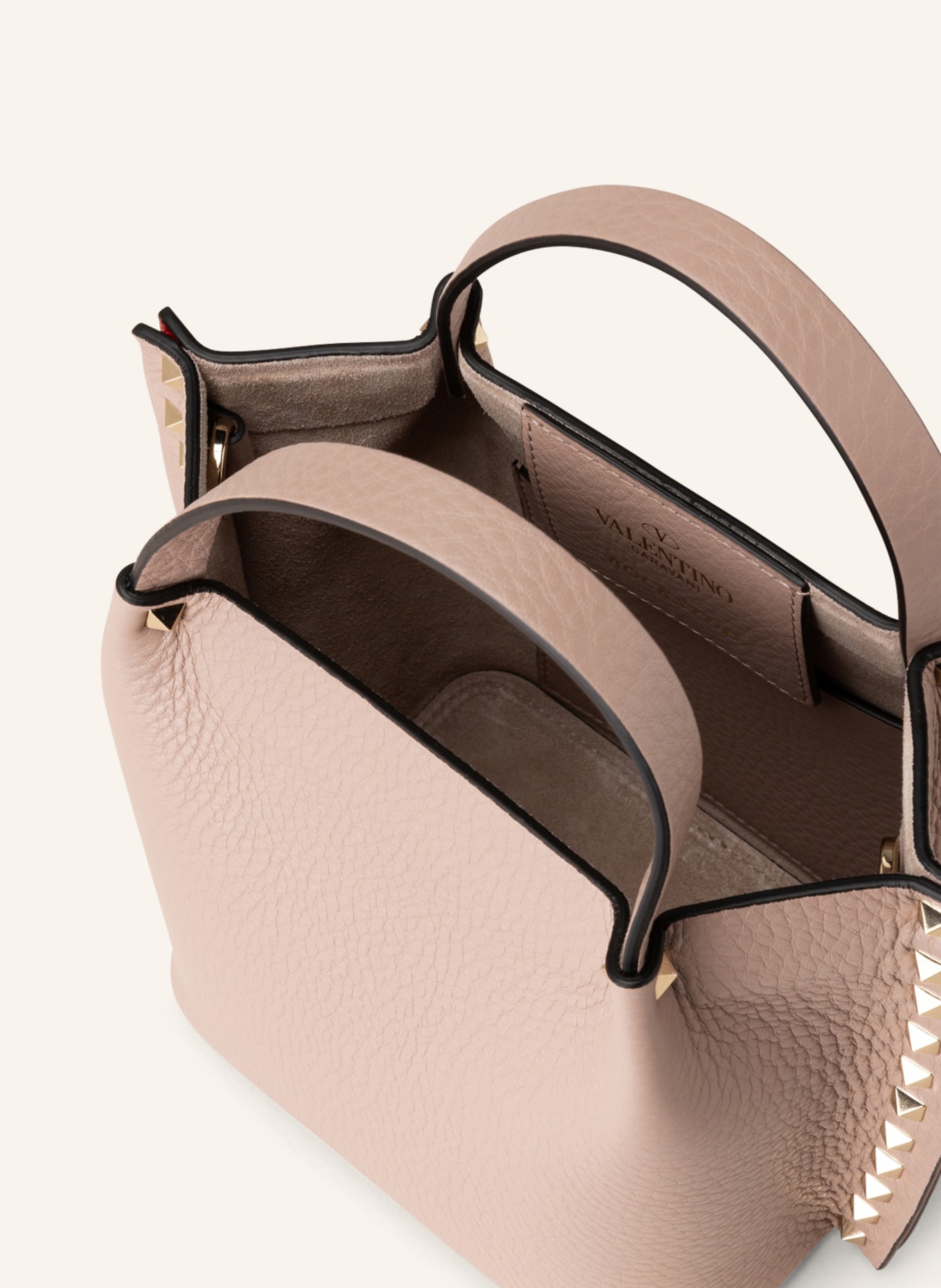 VALENTINO GARAVANI Handbag SMALL TOTE ROCKSTUD, Color: DUSKY PINK (Image 3)