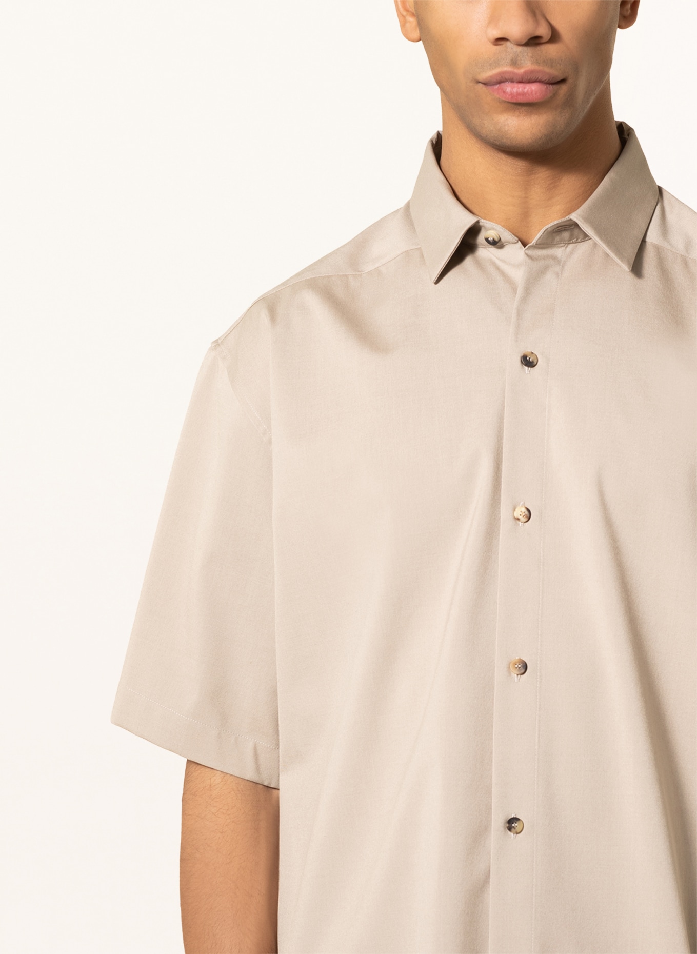 FEAR OF GOD Short sleeve shirt comfort fit, Color: BEIGE (Image 4)