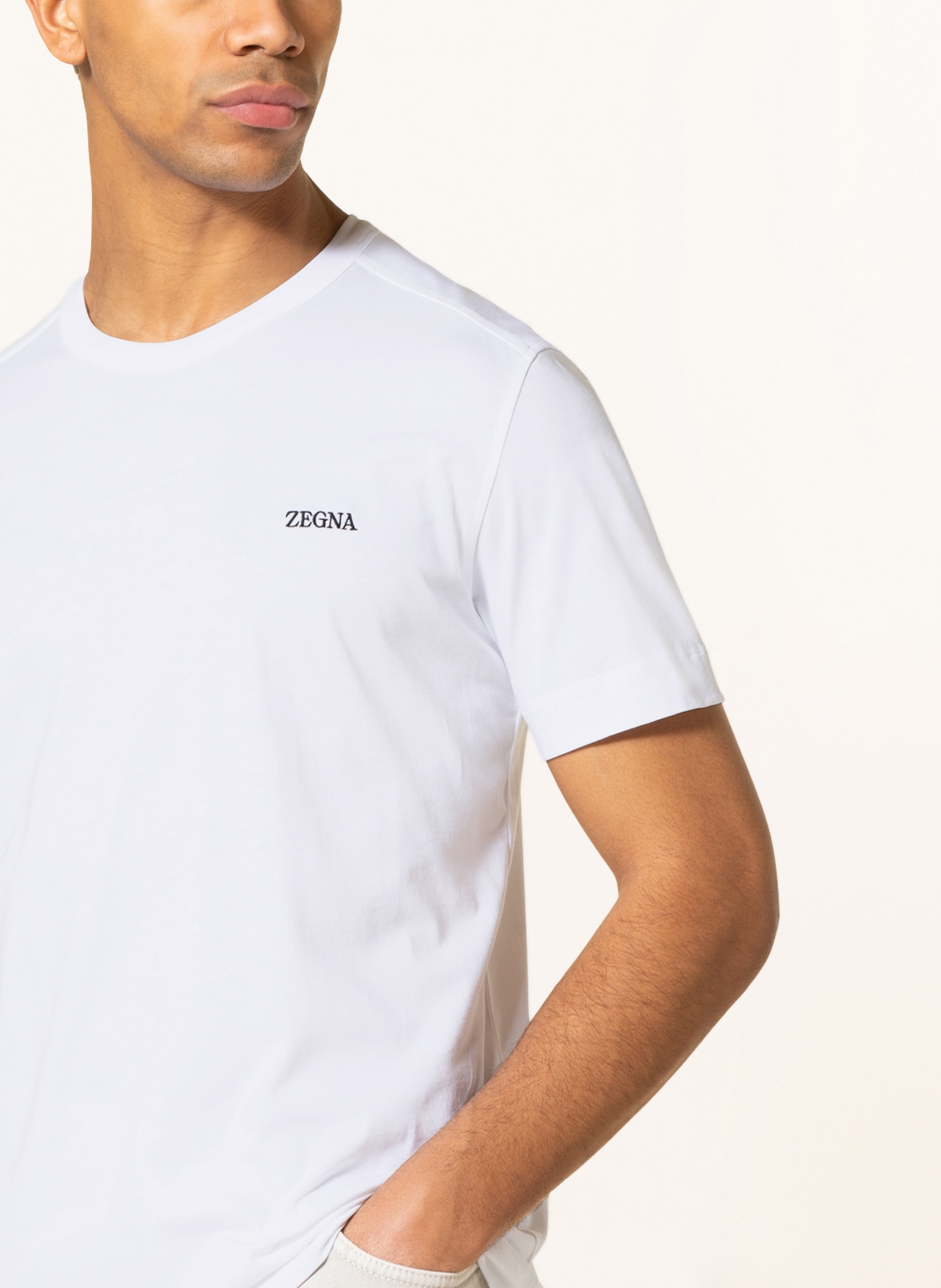 ZEGNA T-Shirt, Farbe: WEISS (Bild 4)