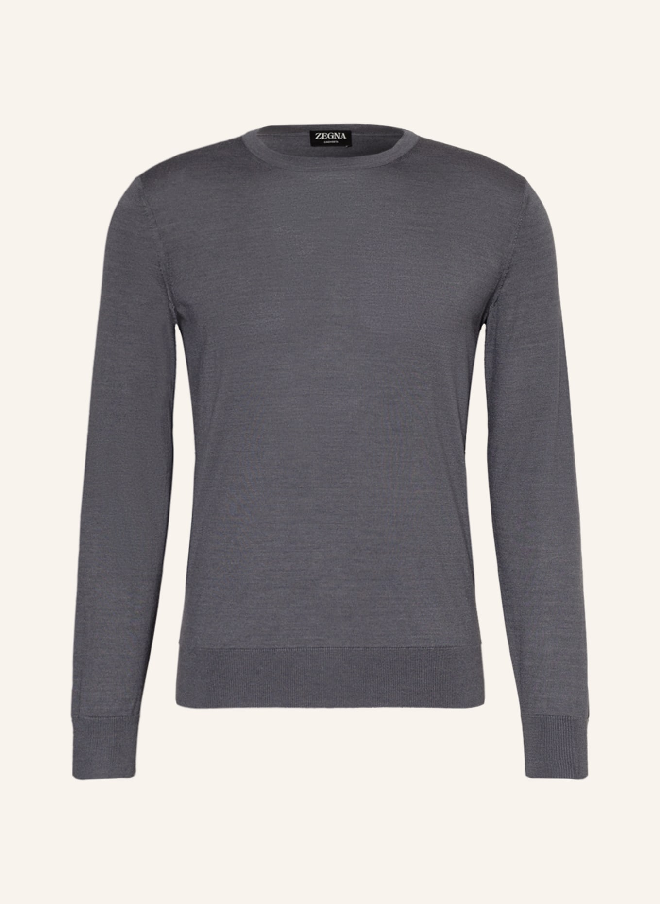 ZEGNA Cashmere sweater with silk, Color: DARK GRAY (Image 1)