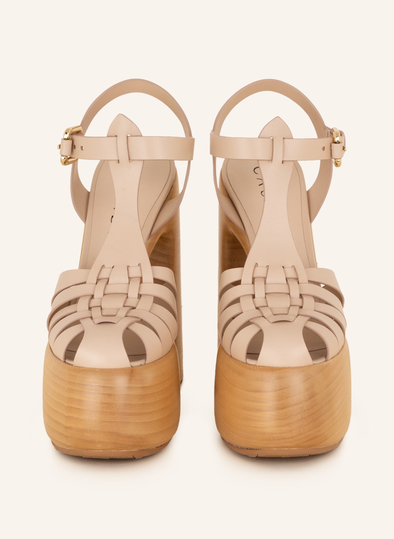 CASADEI Platform sandals MINNIE, Color: BEIGE (Image 3)