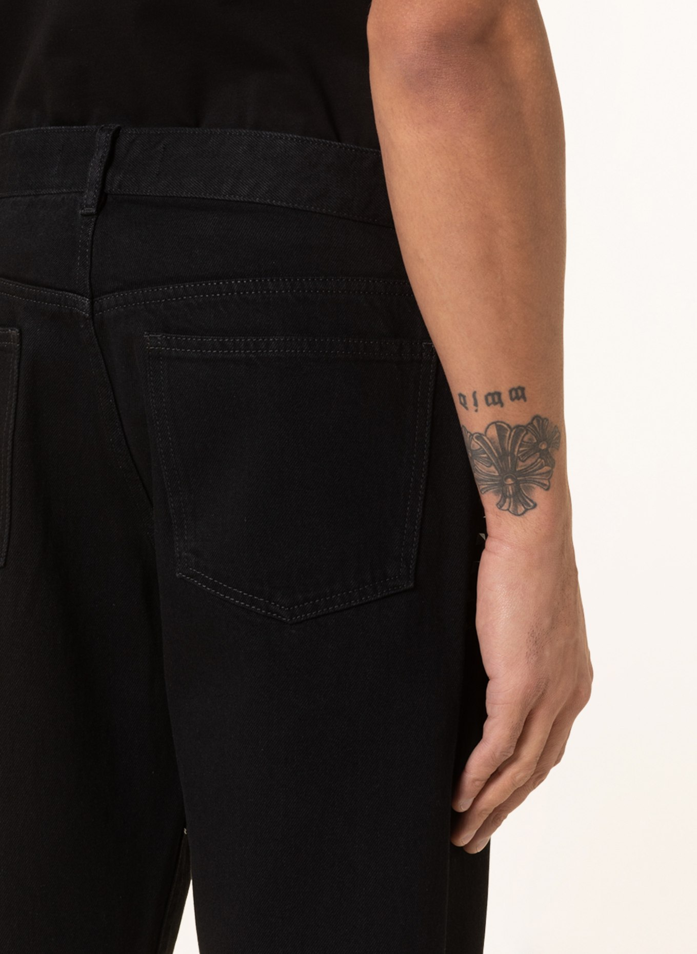 VALENTINO Jeans Regular Fit mit Nieten, Farbe: 0NO NERO (Bild 5)