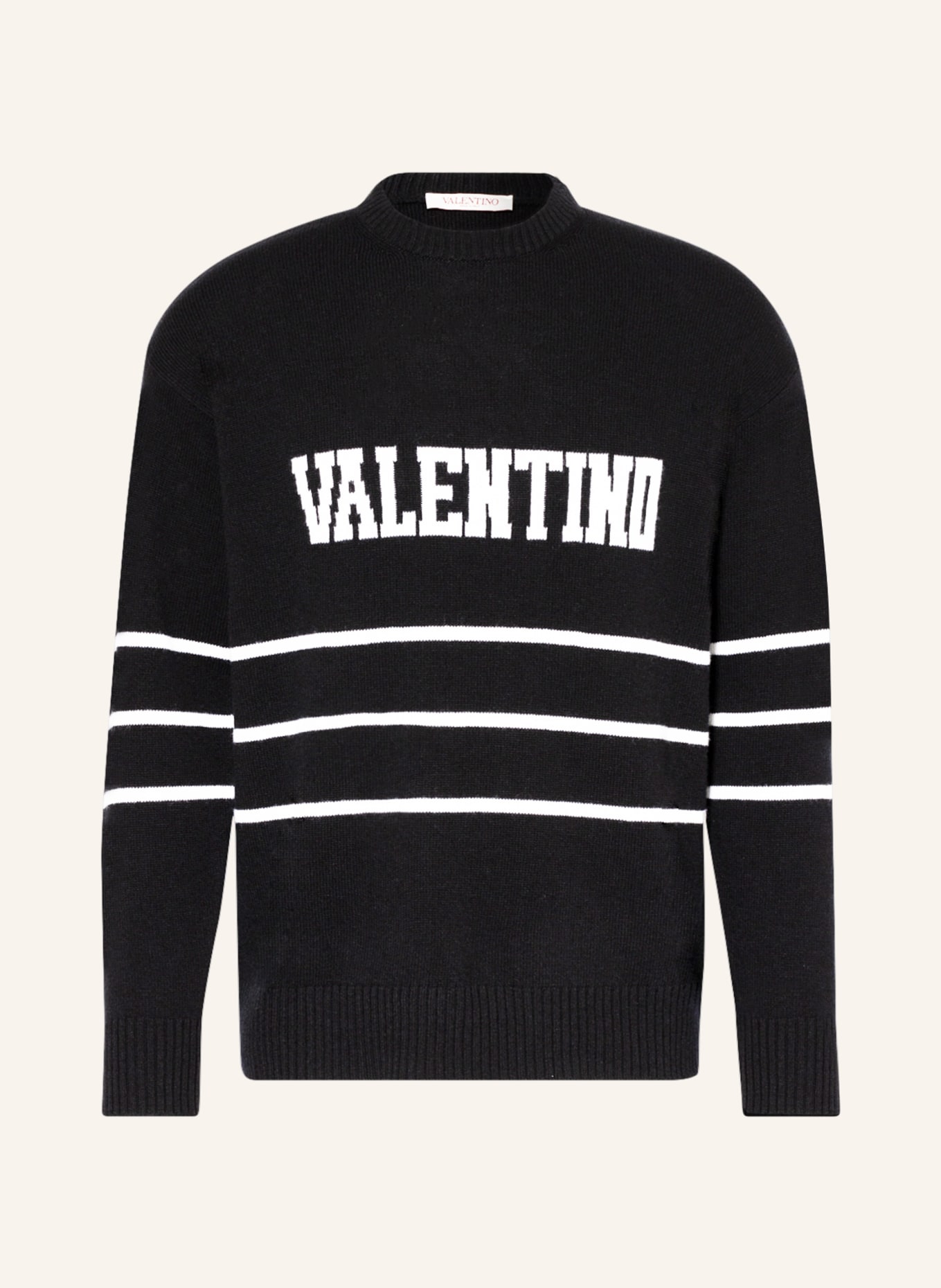 VALENTINO Sweater, Color: BLACK/ WHITE (Image 1)