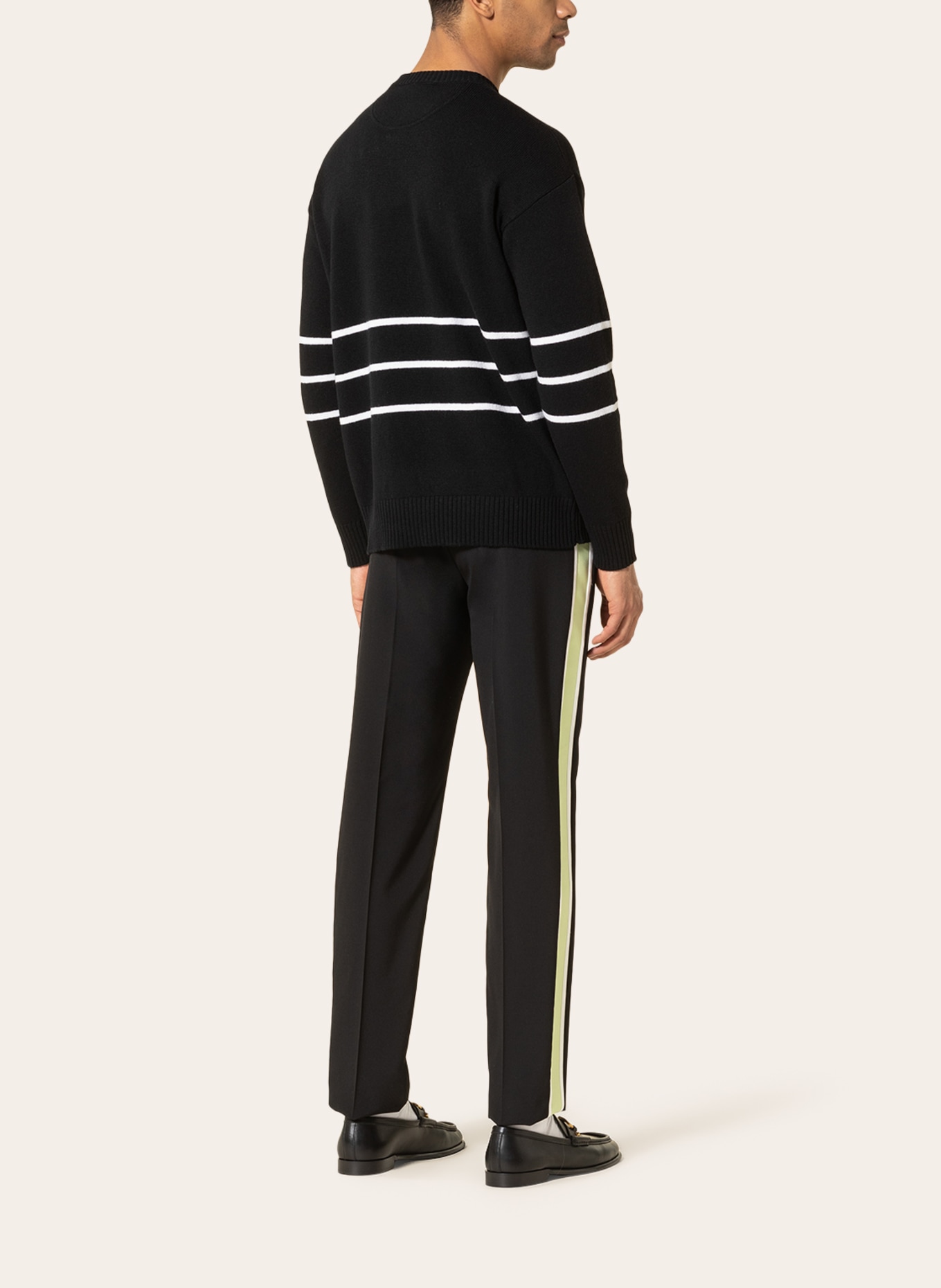 VALENTINO Sweater, Color: BLACK/ WHITE (Image 3)