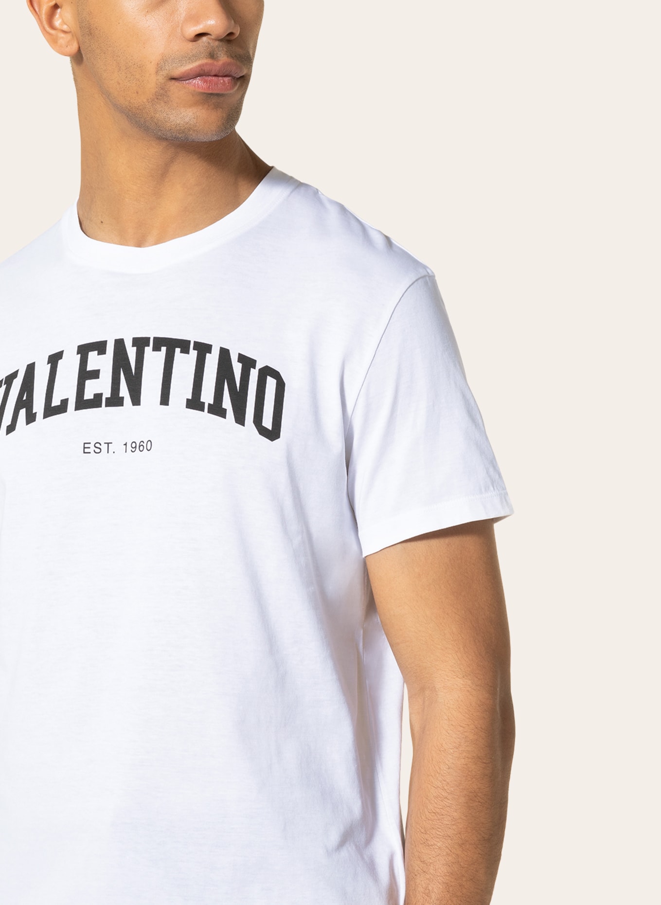 VALENTINO T-shirt, Color: WHITE/ BLACK (Image 4)