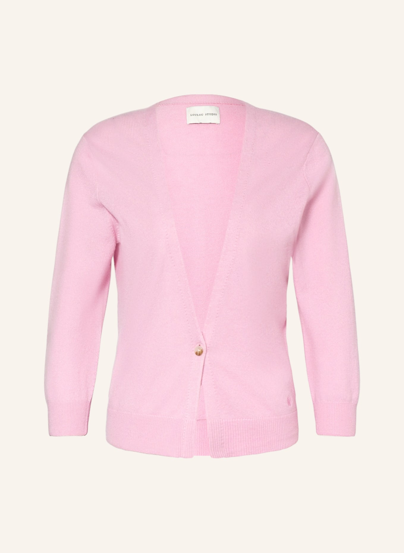 LOULOU STUDIO Cardigan CUPO made of cashmere, Color: PINK (Image 1)