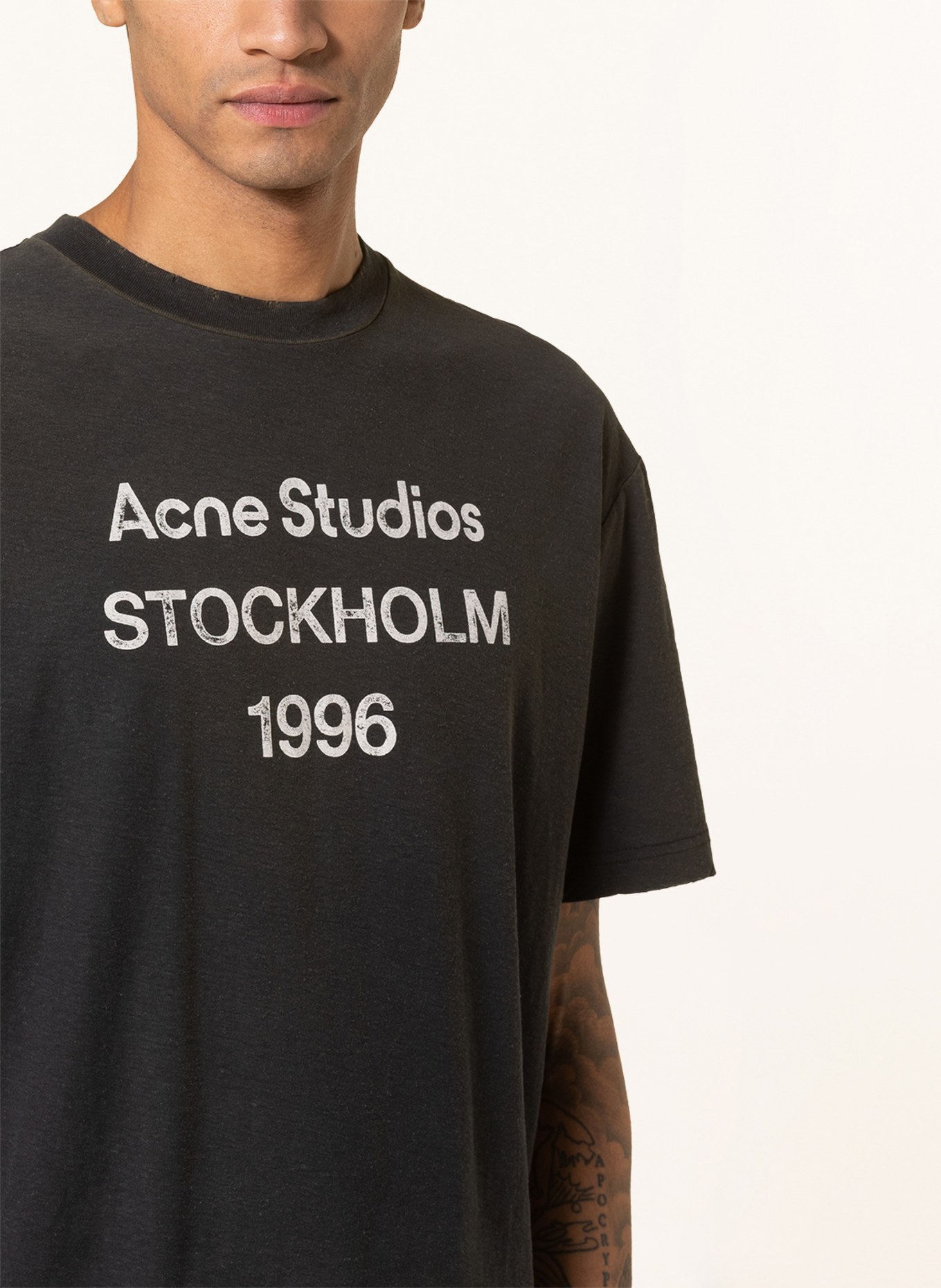 Acne Studios T-shirt, Color: BLACK (Image 4)