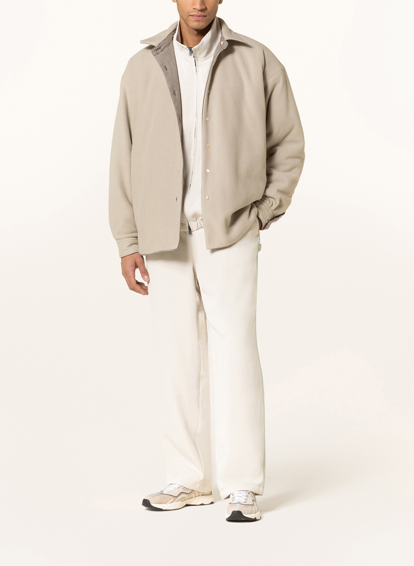 Acne Studios Reversible jacket, Color: DARK BROWN/ GREEN/ WHITE (Image 2)