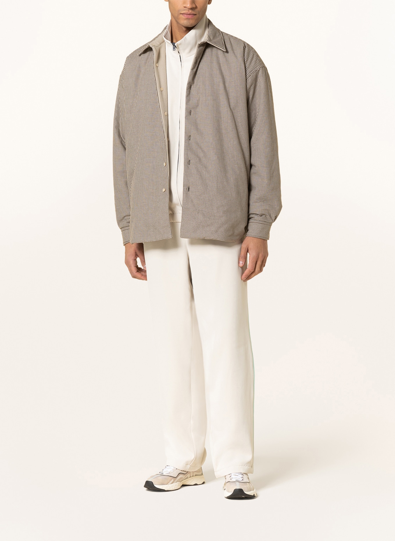 Acne Studios Reversible jacket, Color: DARK BROWN/ GREEN/ WHITE (Image 3)