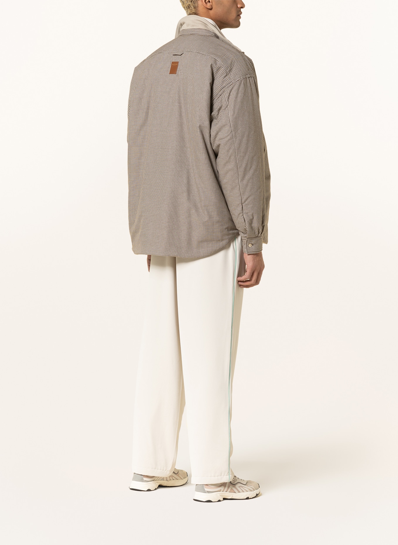 Acne Studios Reversible jacket, Color: DARK BROWN/ GREEN/ WHITE (Image 4)