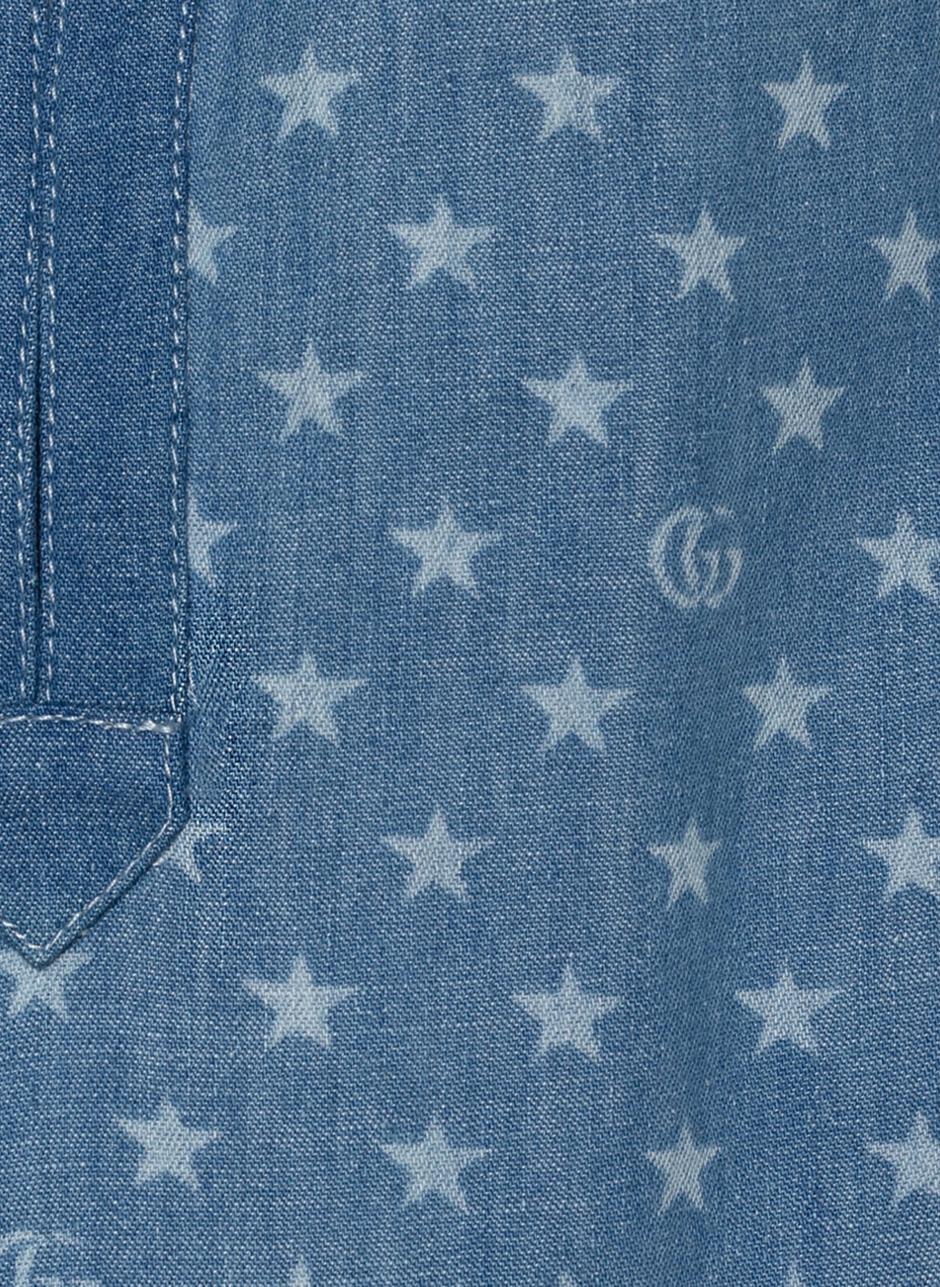 GUCCI Sukienka jeansowa, Kolor: 4425 LIGHT BLUE/WHITE/MIX (Obrazek 3)