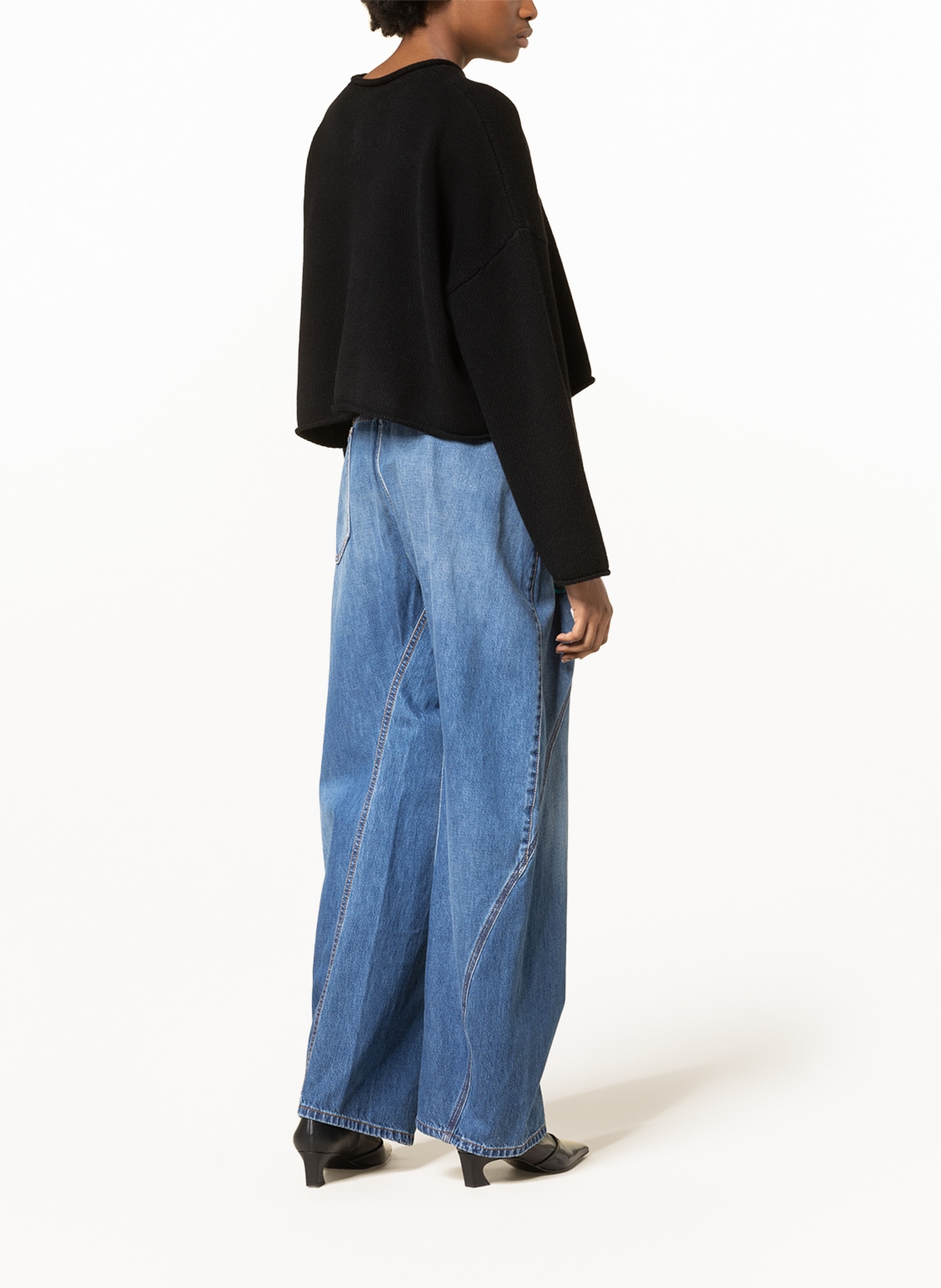 JW ANDERSON Cropped sweater, Color: BLACK (Image 3)