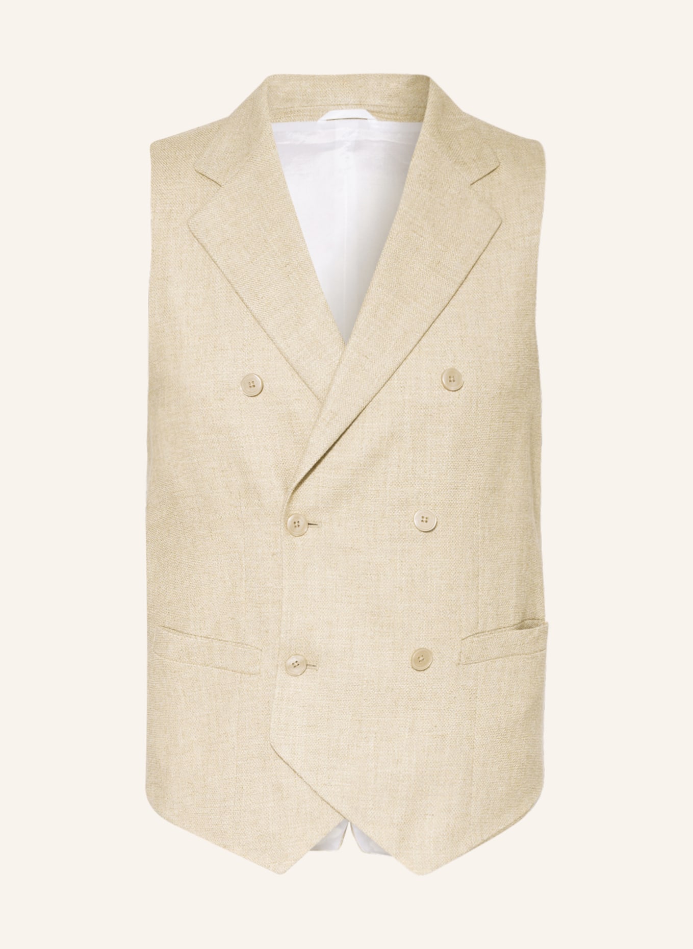 BALDESSARINI Suit vest extra slim fit, Color: LIGHT BROWN (Image 1)