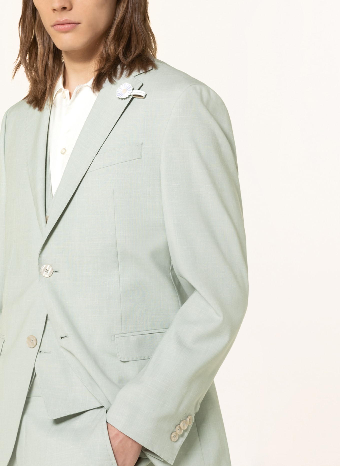 BALDESSARINI Suit jacket regular fit, Color: 5110 Green Bay (Image 6)