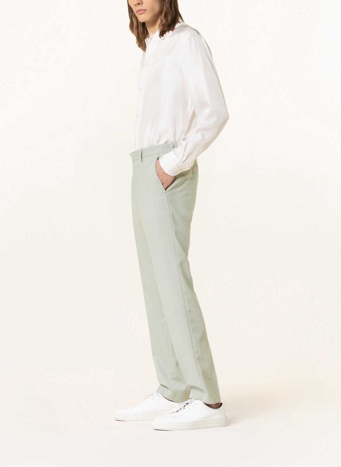 BALDESSARINI Suit trousers extra slim fit, Color: 5110 Green Bay (Image 5)