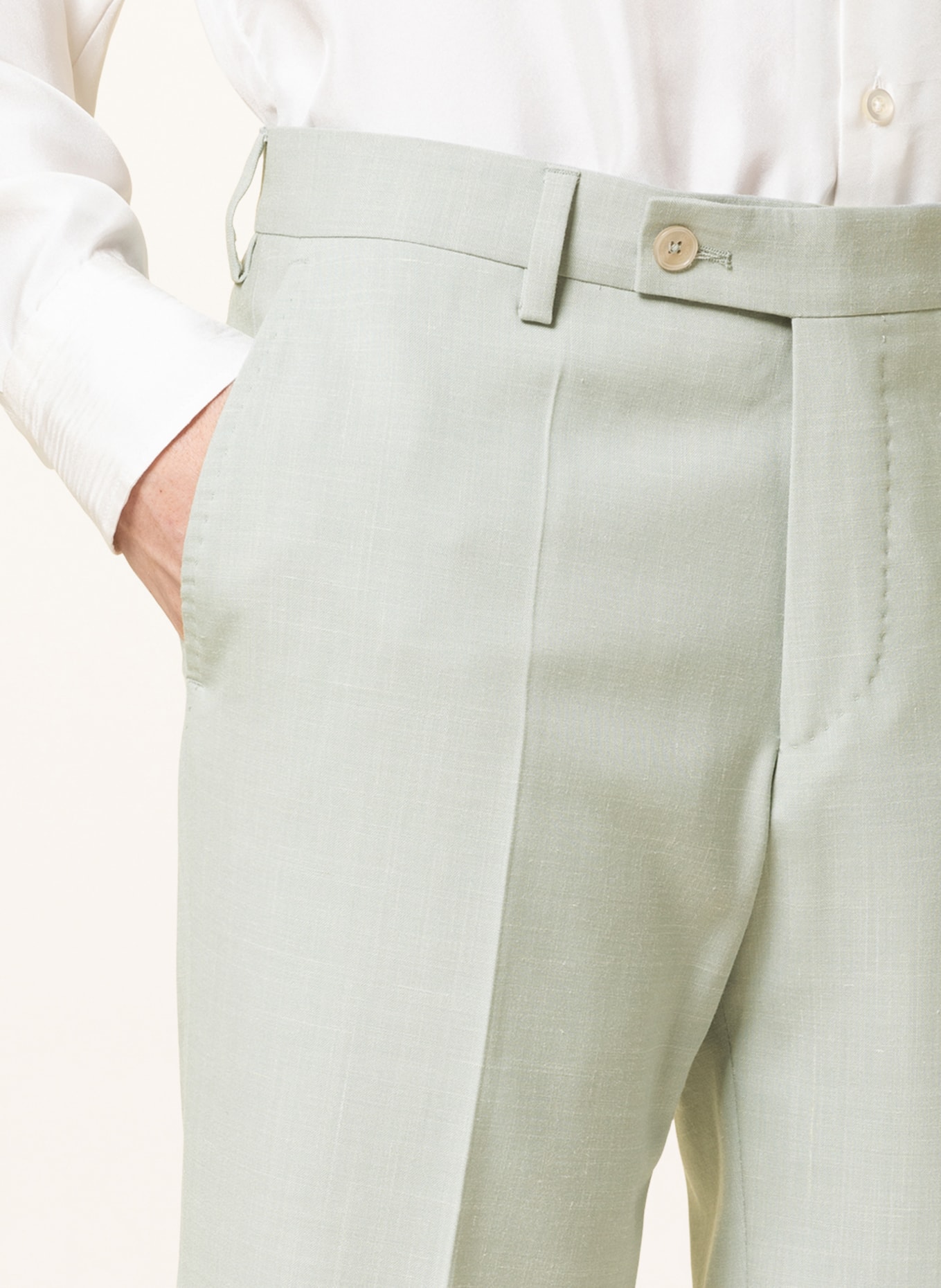 BALDESSARINI Suit trousers extra slim fit, Color: 5110 Green Bay (Image 6)