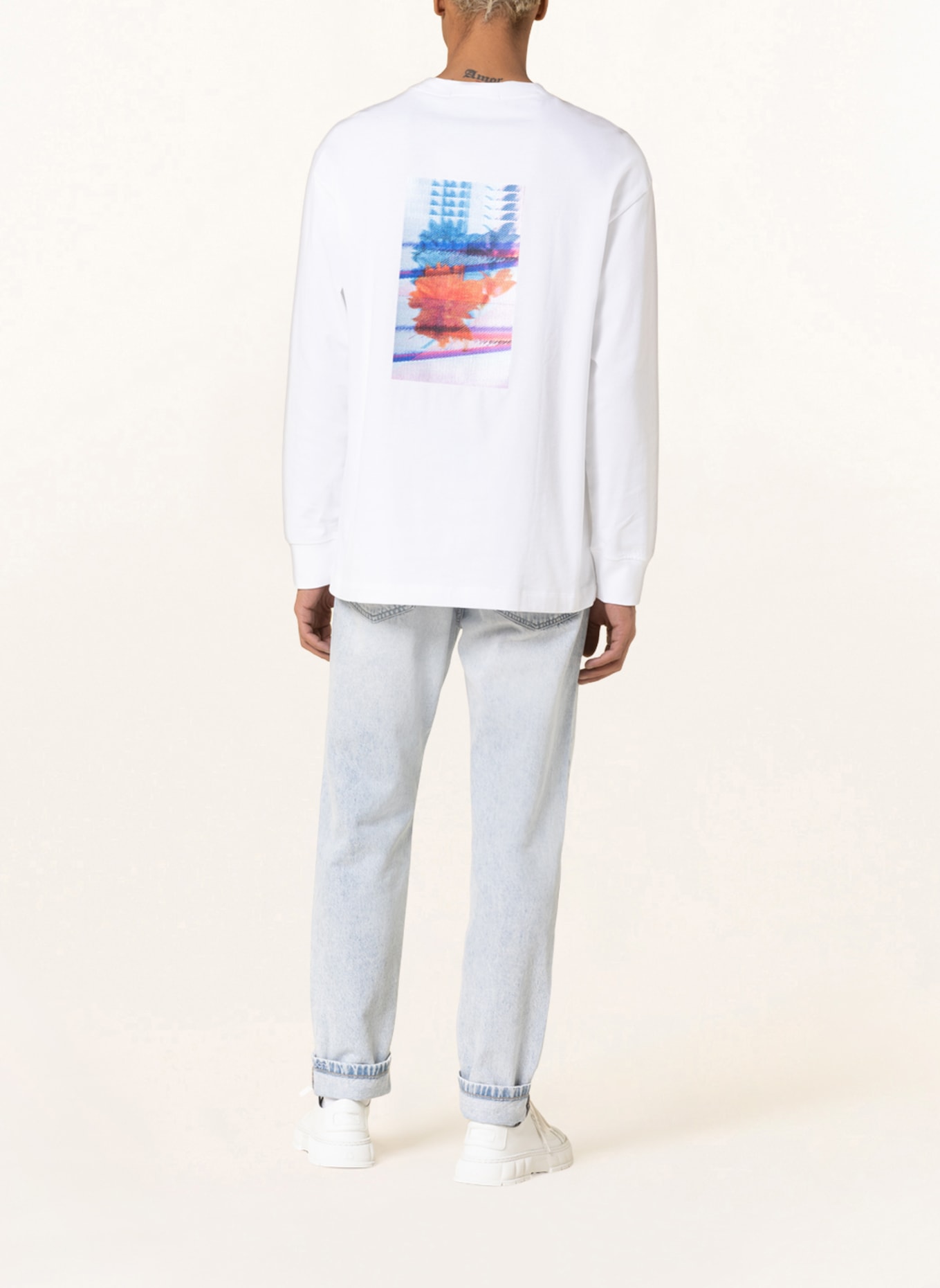 Calvin Klein Jeans Koszulka z długim rękawem, Kolor: BIAŁY (Obrazek 2)
