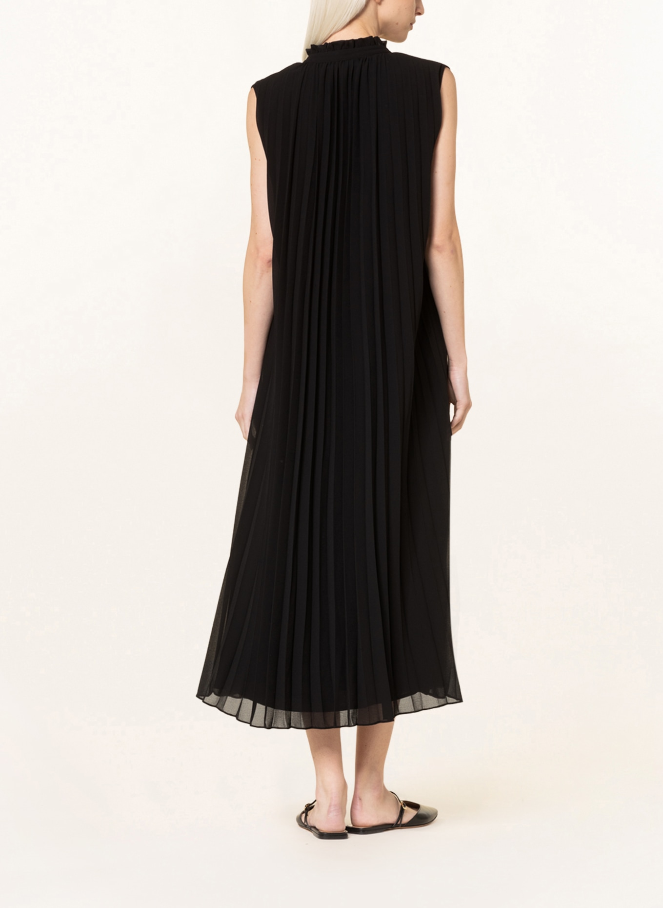 MRS & HUGS Pleated dress, Color: BLACK (Image 3)