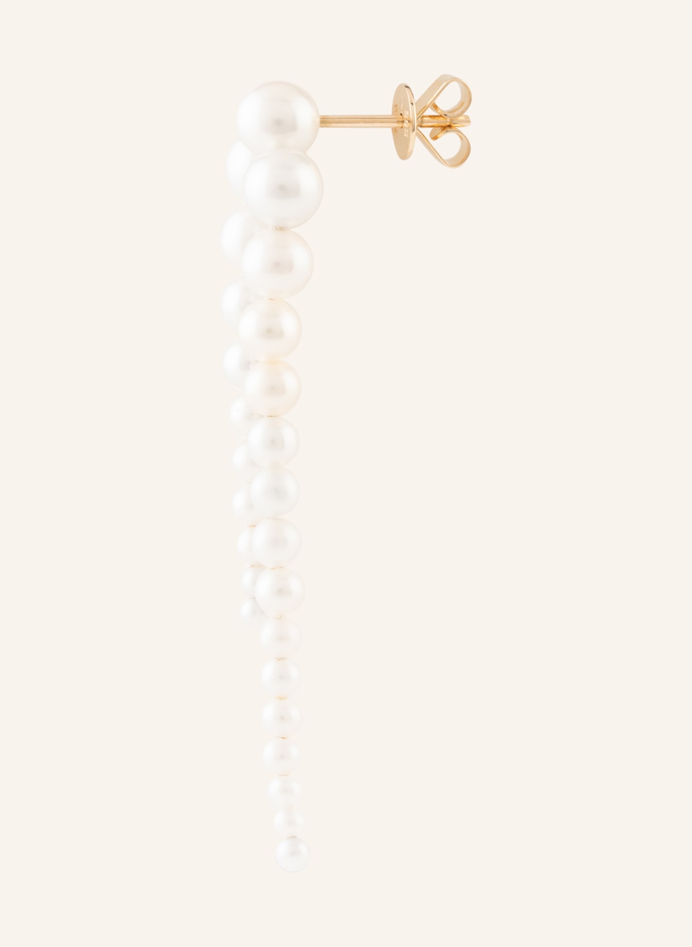 SOPHIE BILLE BRAHE Earrings PETIT PERLE NUIT, Color: WHITE/ GOLD (Image 2)