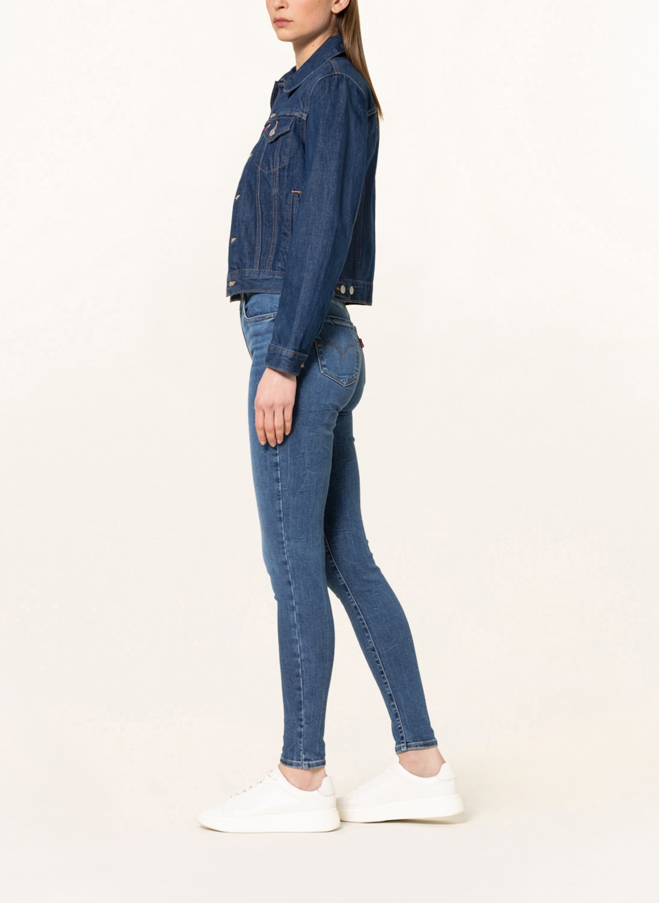 Levi's® Skinny Jeans 720, Farbe: 65 Med Indigo - Worn In (Bild 4)