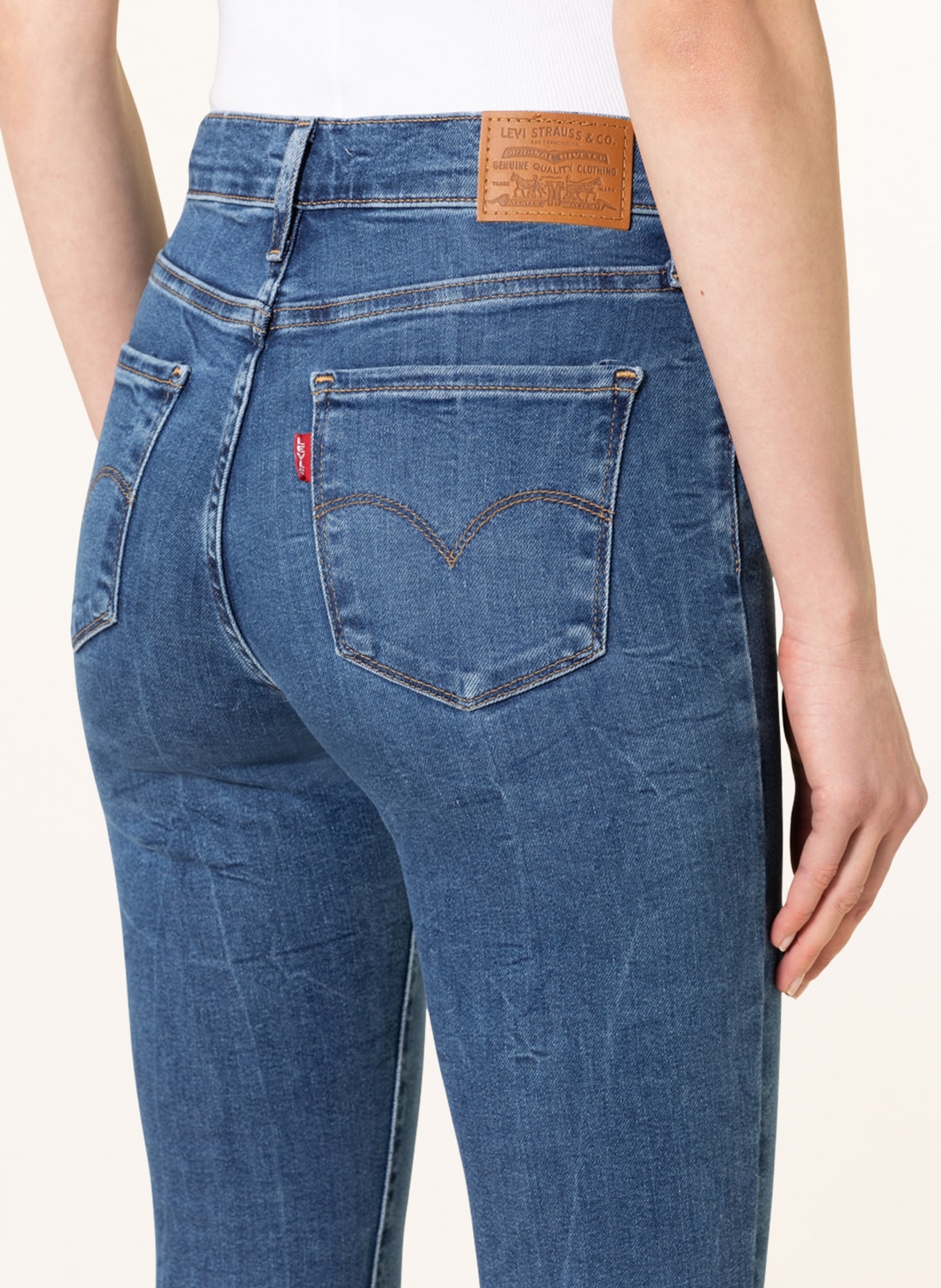 Levi's® Skinny Jeans 720, Farbe: 65 Med Indigo - Worn In (Bild 5)