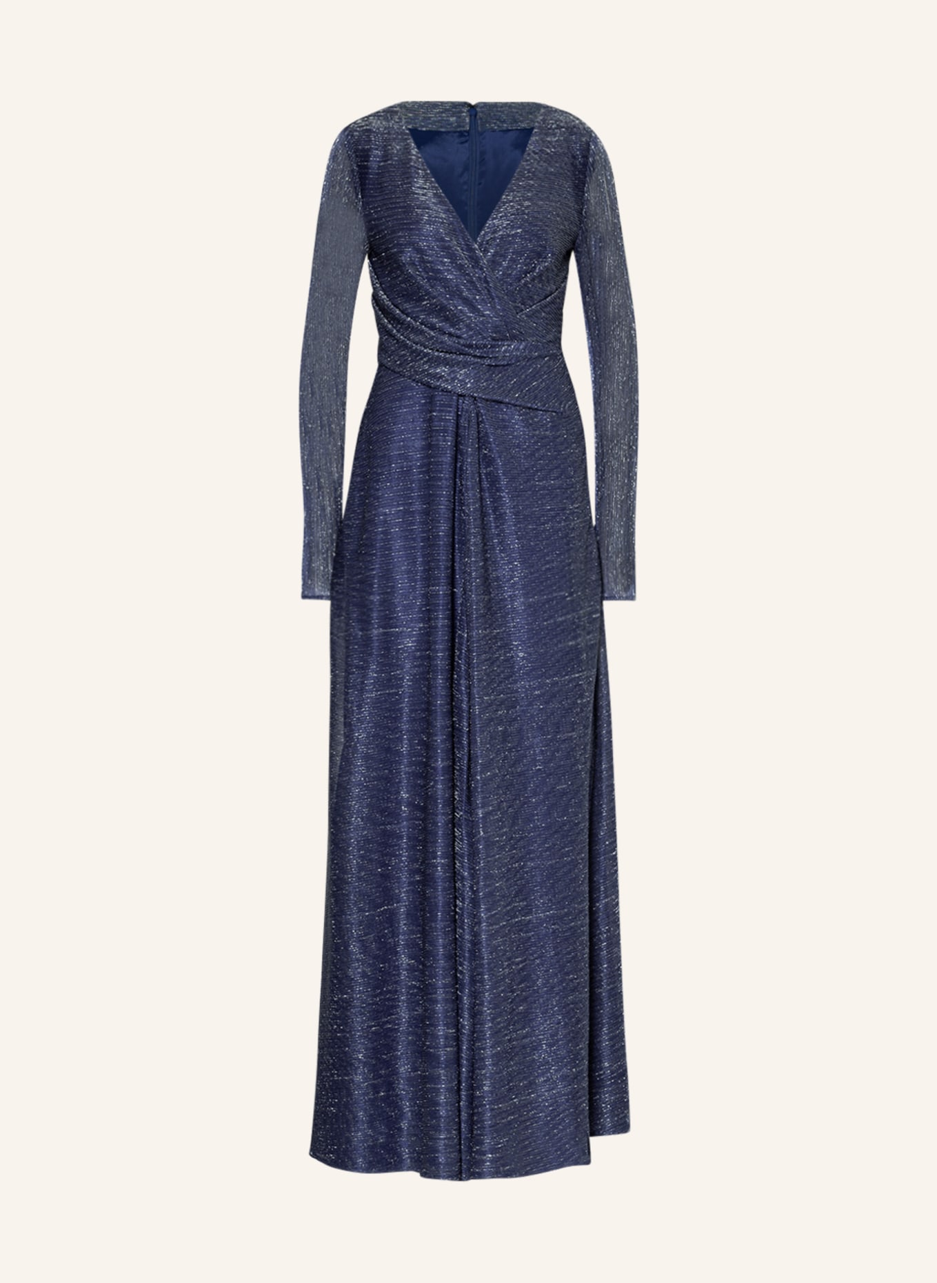 TALBOT RUNHOF Evening dress with glitter thread, Color: BLUE (Image 1)