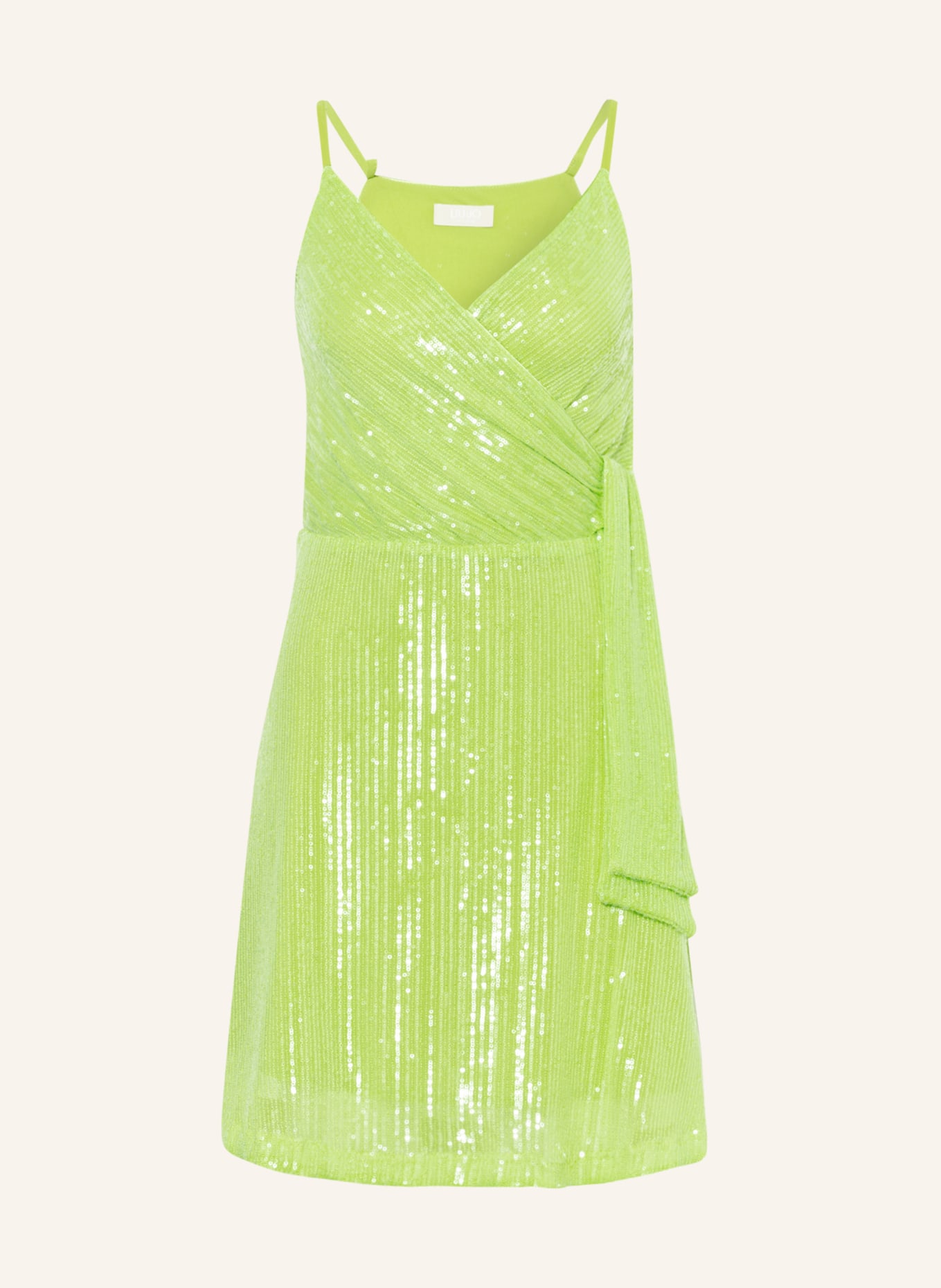 LIU JO Cocktail dress with sequins, Color: LIGHT GREEN (Image 1)