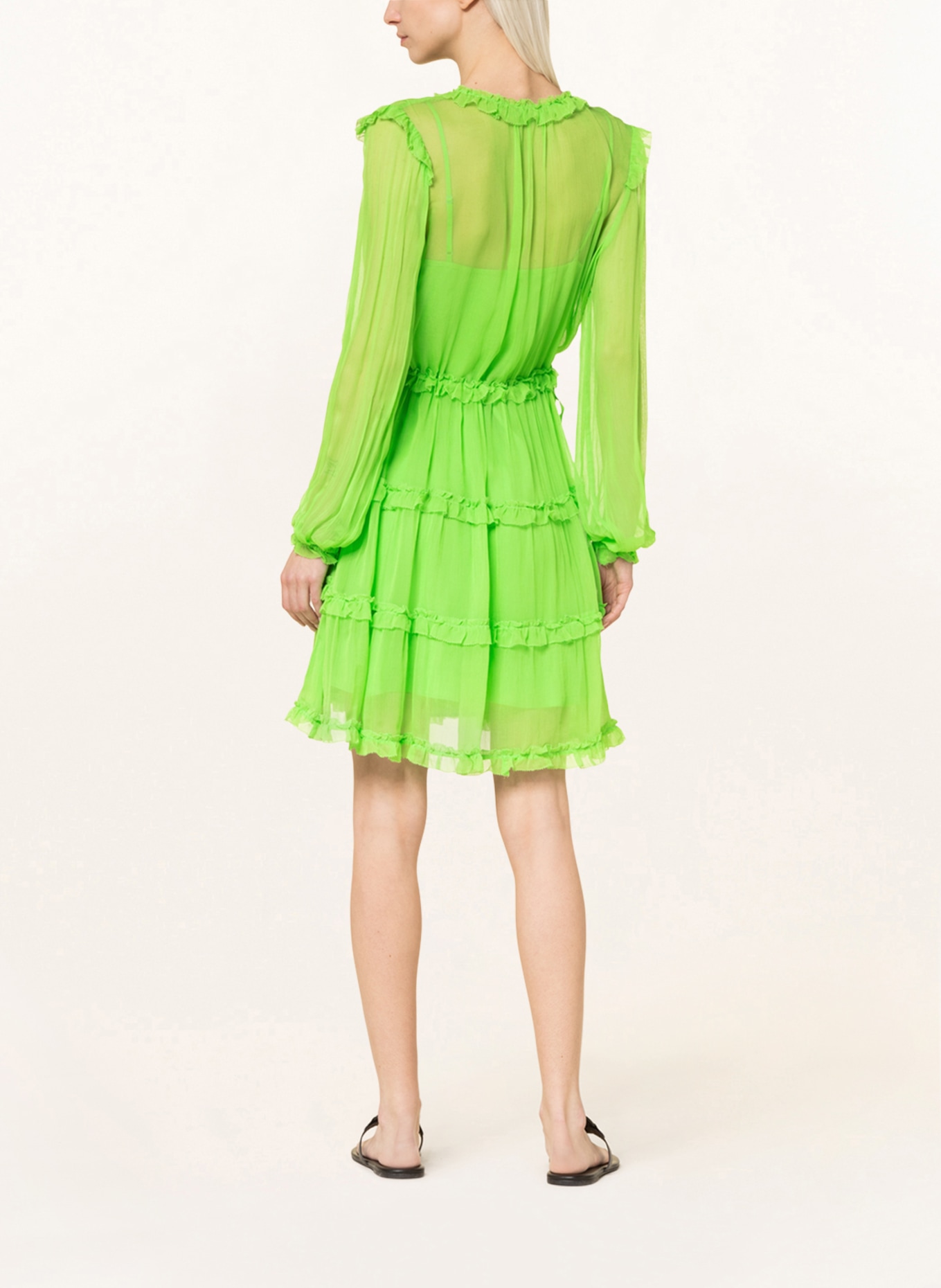 MRS & HUGS Dress with ruffles, Color: LIGHT GREEN (Image 3)