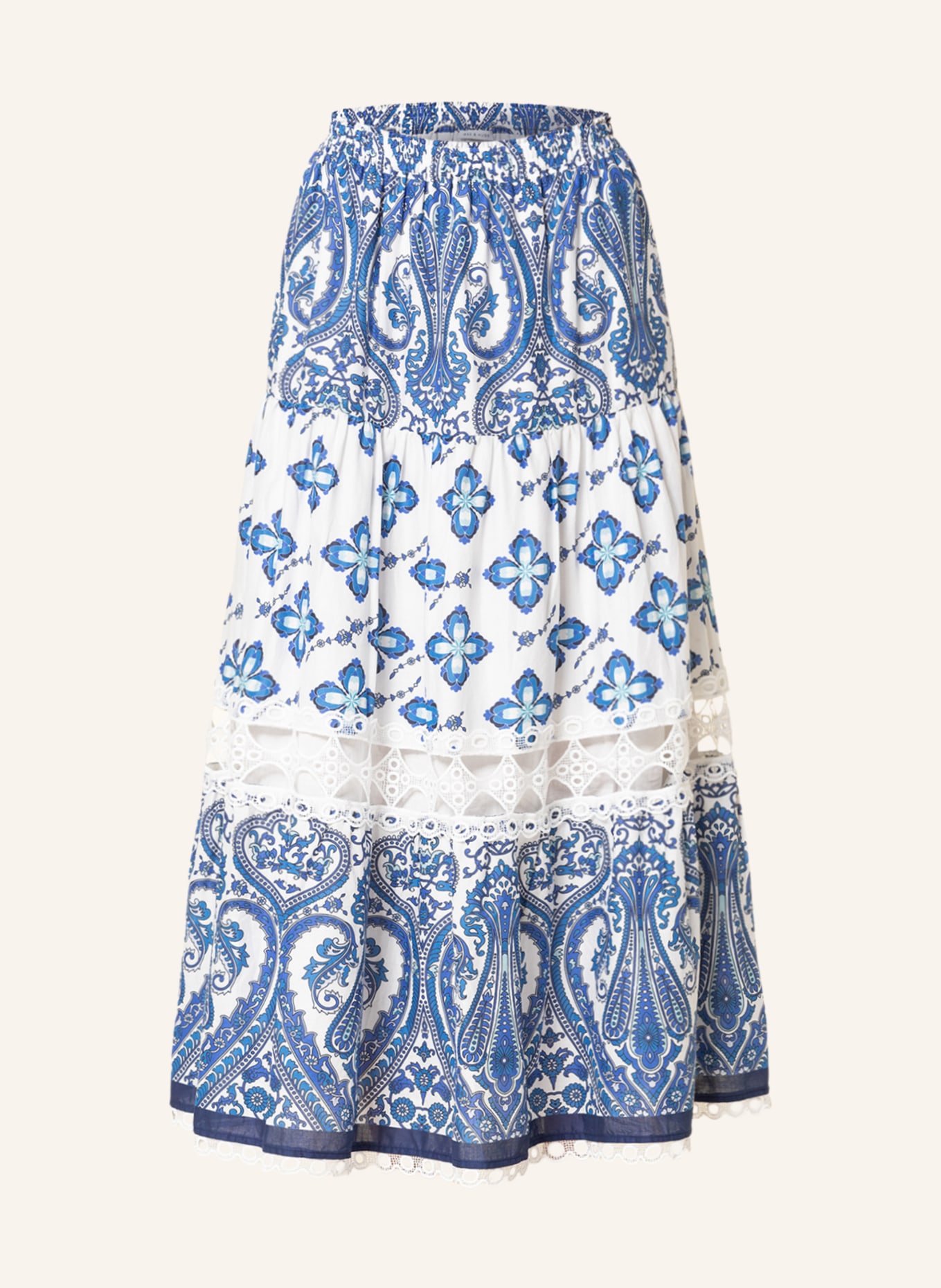 MRS & HUGS Skirt, Color: WHITE/ BLUE (Image 1)