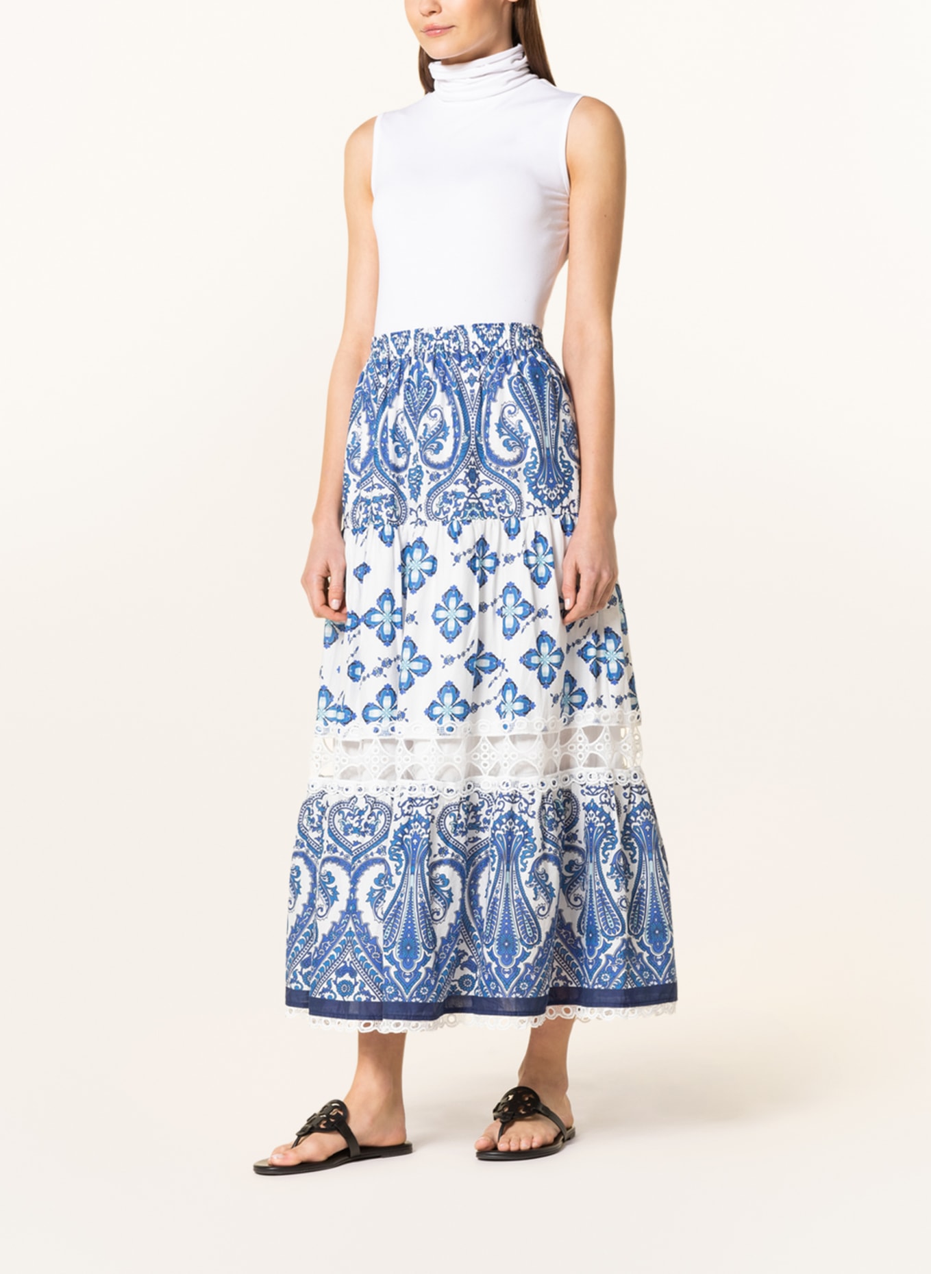 MRS & HUGS Skirt, Color: WHITE/ BLUE (Image 2)