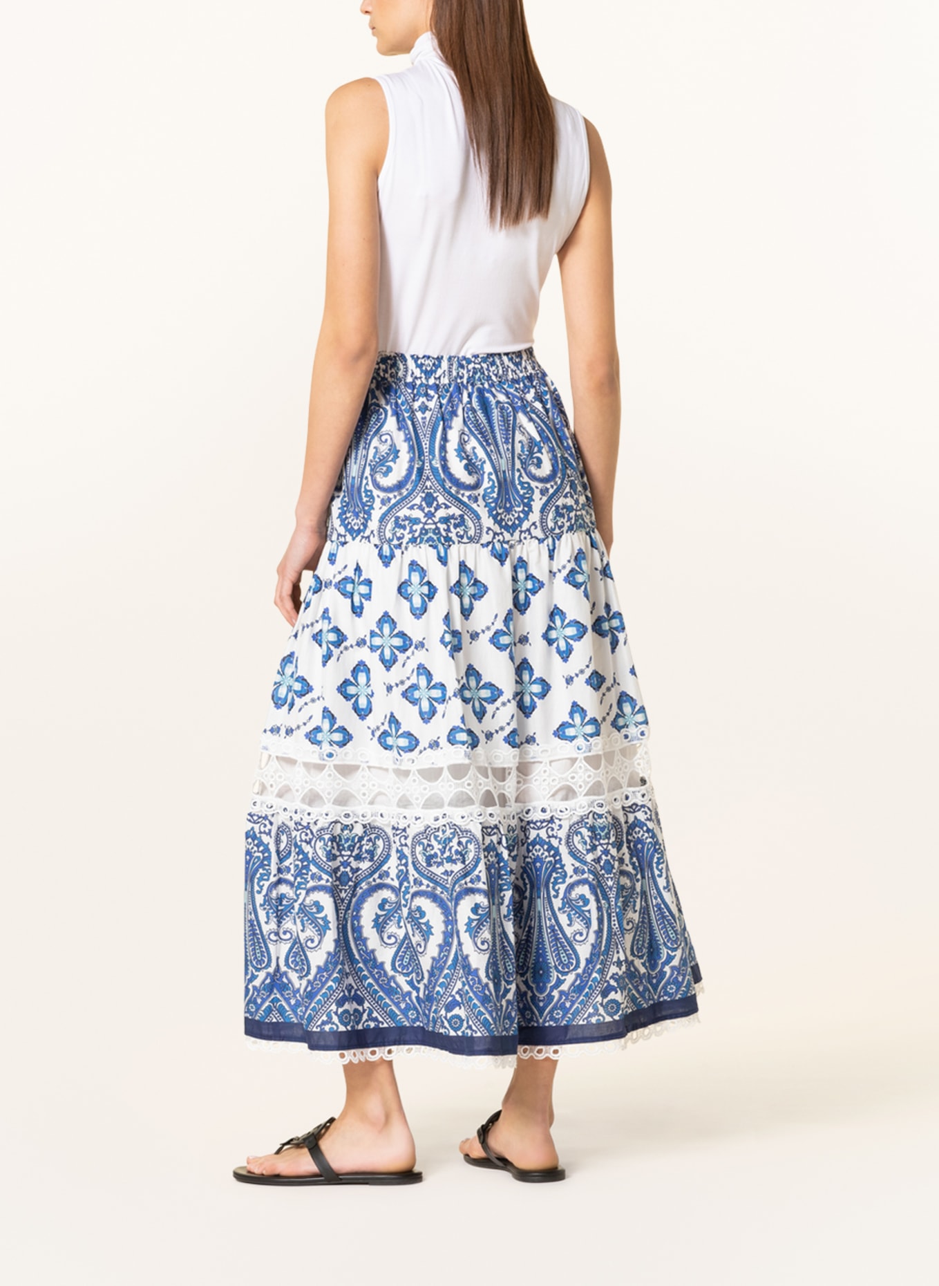 MRS & HUGS Skirt, Color: WHITE/ BLUE (Image 3)
