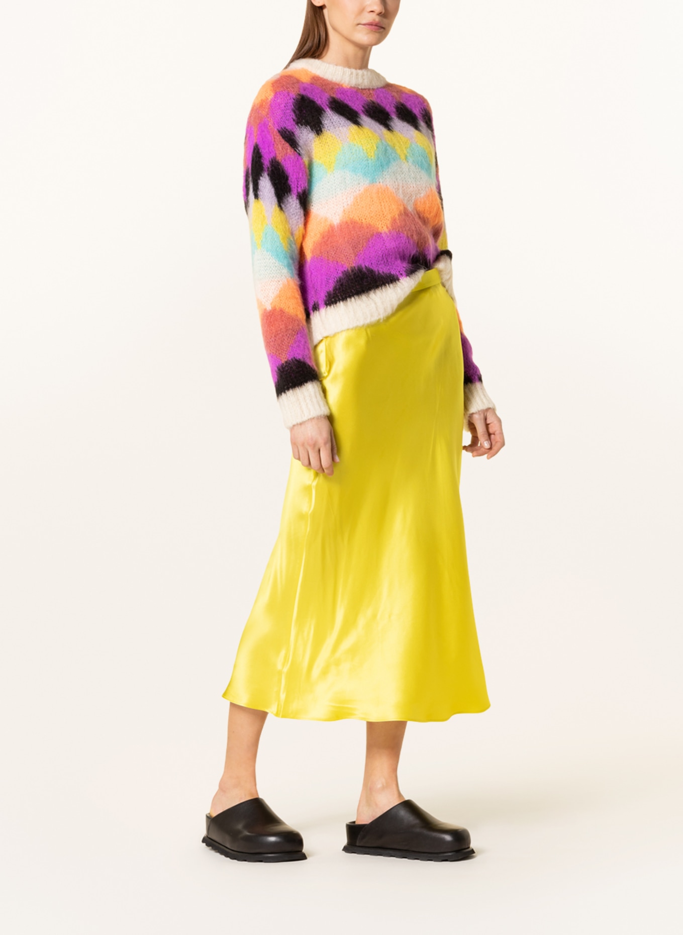 MRS & HUGS Silk skirt , Color: YELLOW (Image 2)
