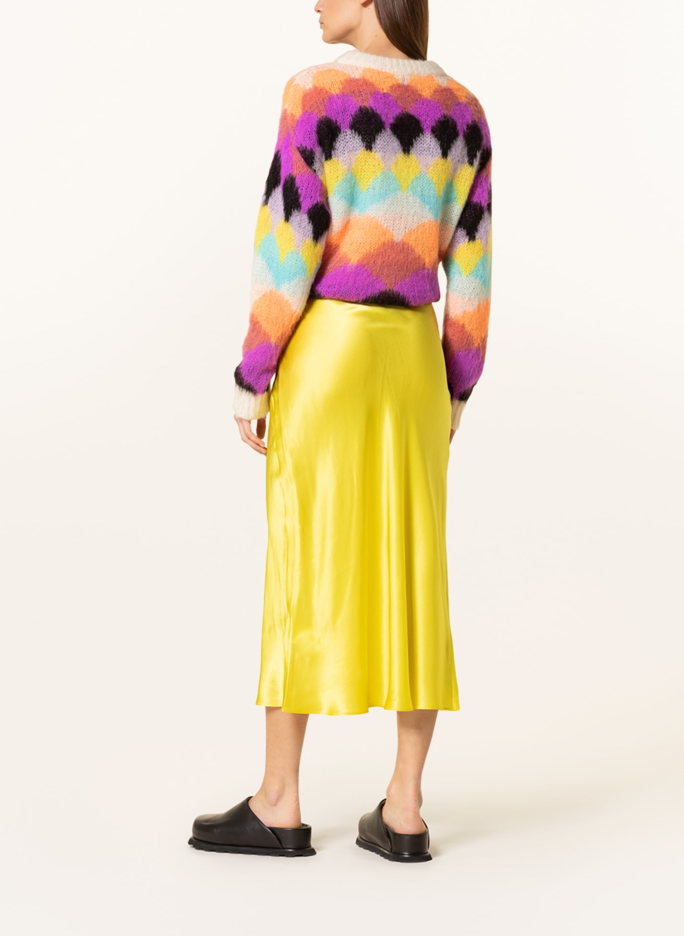 MRS & HUGS Silk skirt , Color: YELLOW (Image 3)